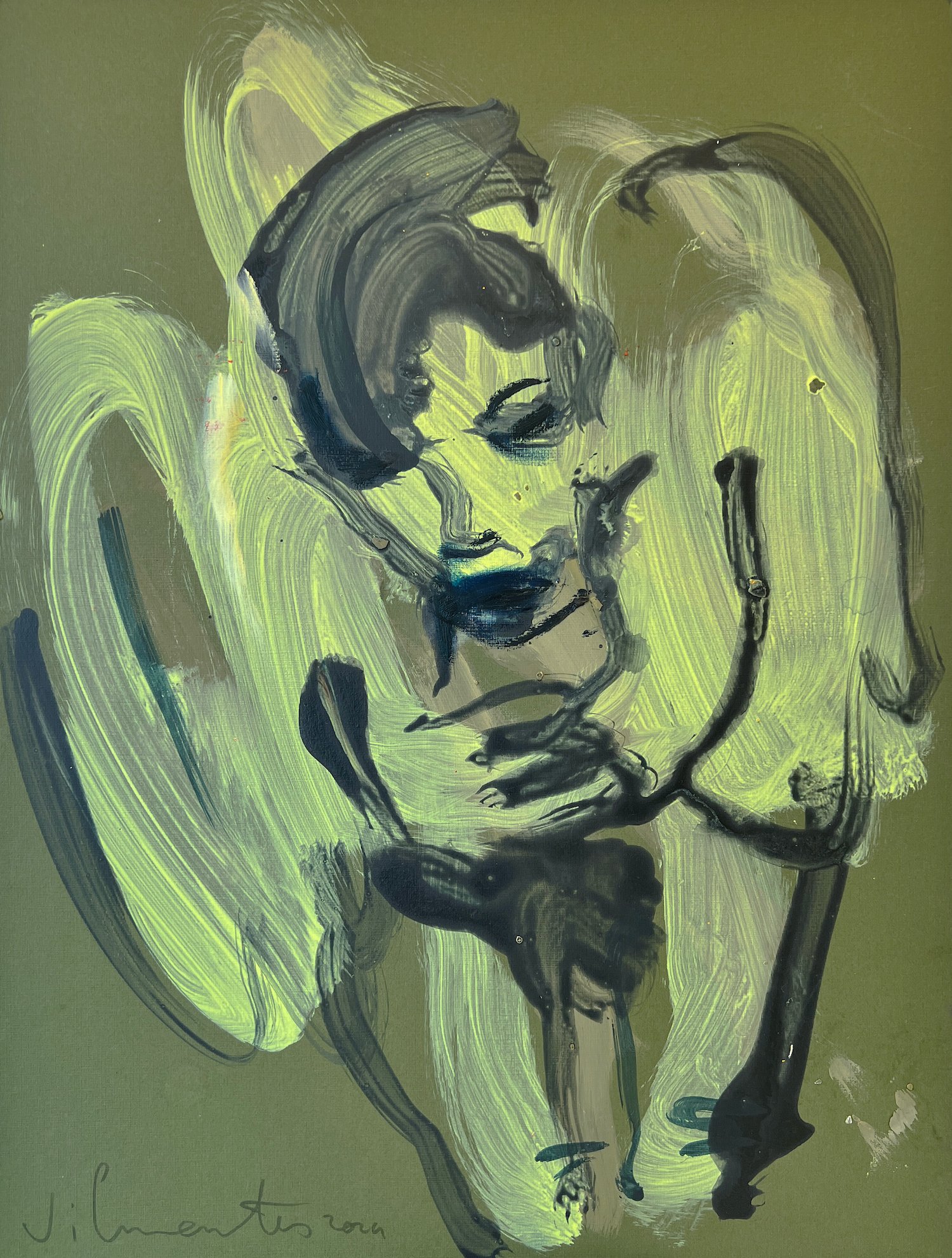 VILMANTAS, <i>YOU ARE ALONE AMONG THE BIRDS</i>, 45 x 33 cm. Galleri NB