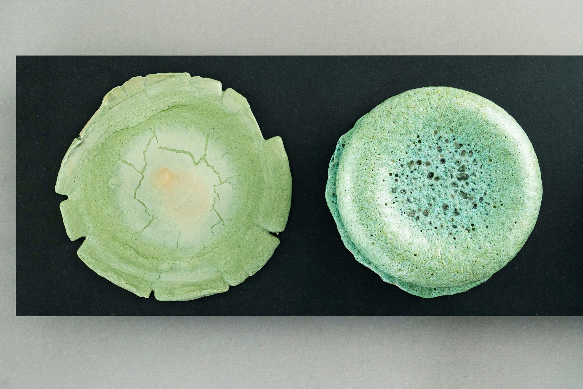 Signe Fensholt. Ceramic Volume III 2025 og Ceramic Volume I 2025.Foto: Christoffer Askman.