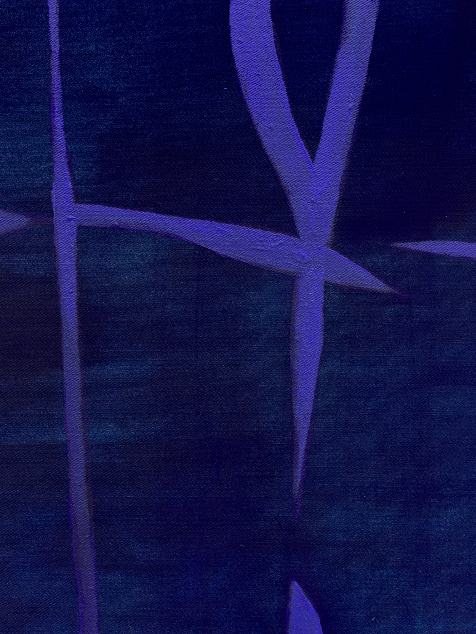 Mathias Malling Mortensen, Untitled, 2025, pigments and glue binder on canvas, painted solid oak frame. Foto: Malle Madsen