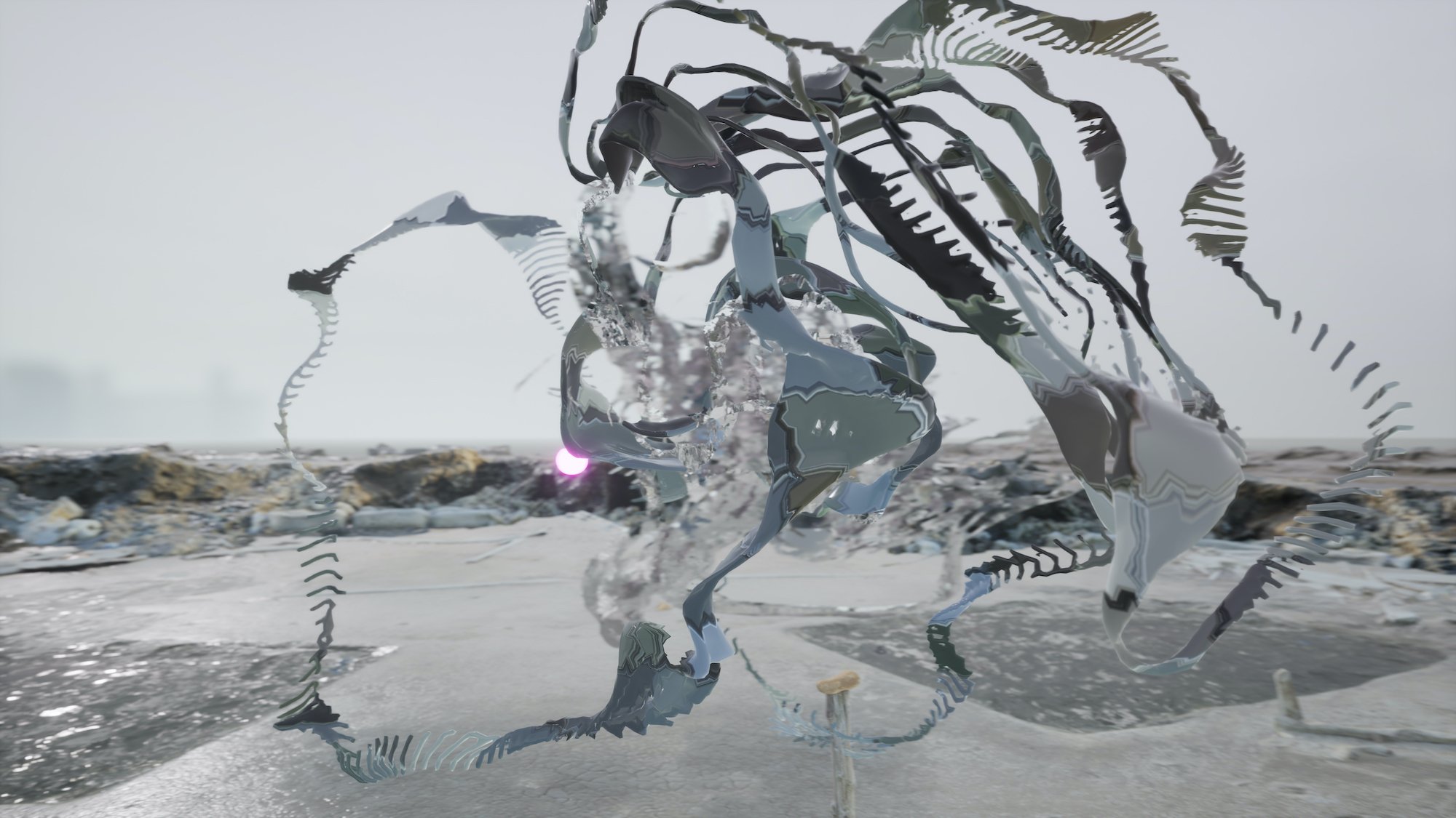 Jakob Kudsk Steensen, Liminal Lands, 2021.  Multiplayer VR (still).  Commissioned by LUMA Foundation.  Courtesy the artist