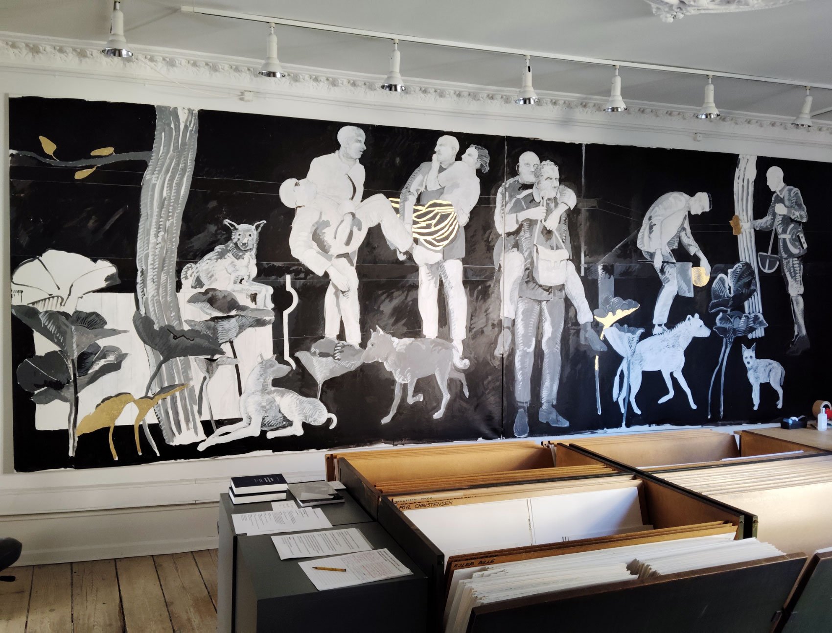 Sys Hindsbo. Uden titel. Olie og akryl på lærred. 2022. Foto: Clausens Kunsthandel