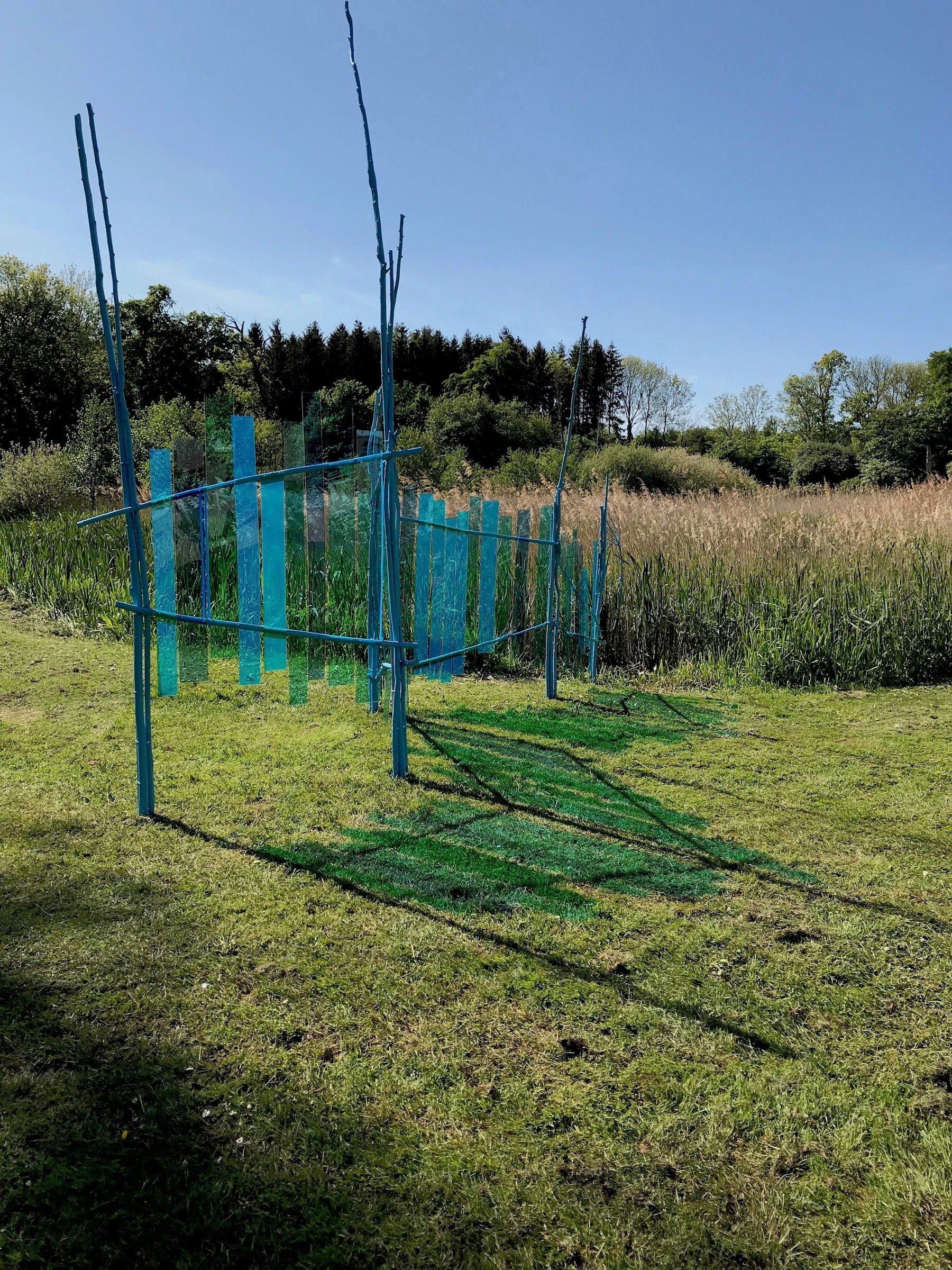 Et af de værker du kan opleve på Gedser Lystbådehavn, Lotte Madsen, <i>NET</i>. Foto: Lotte Madsen.