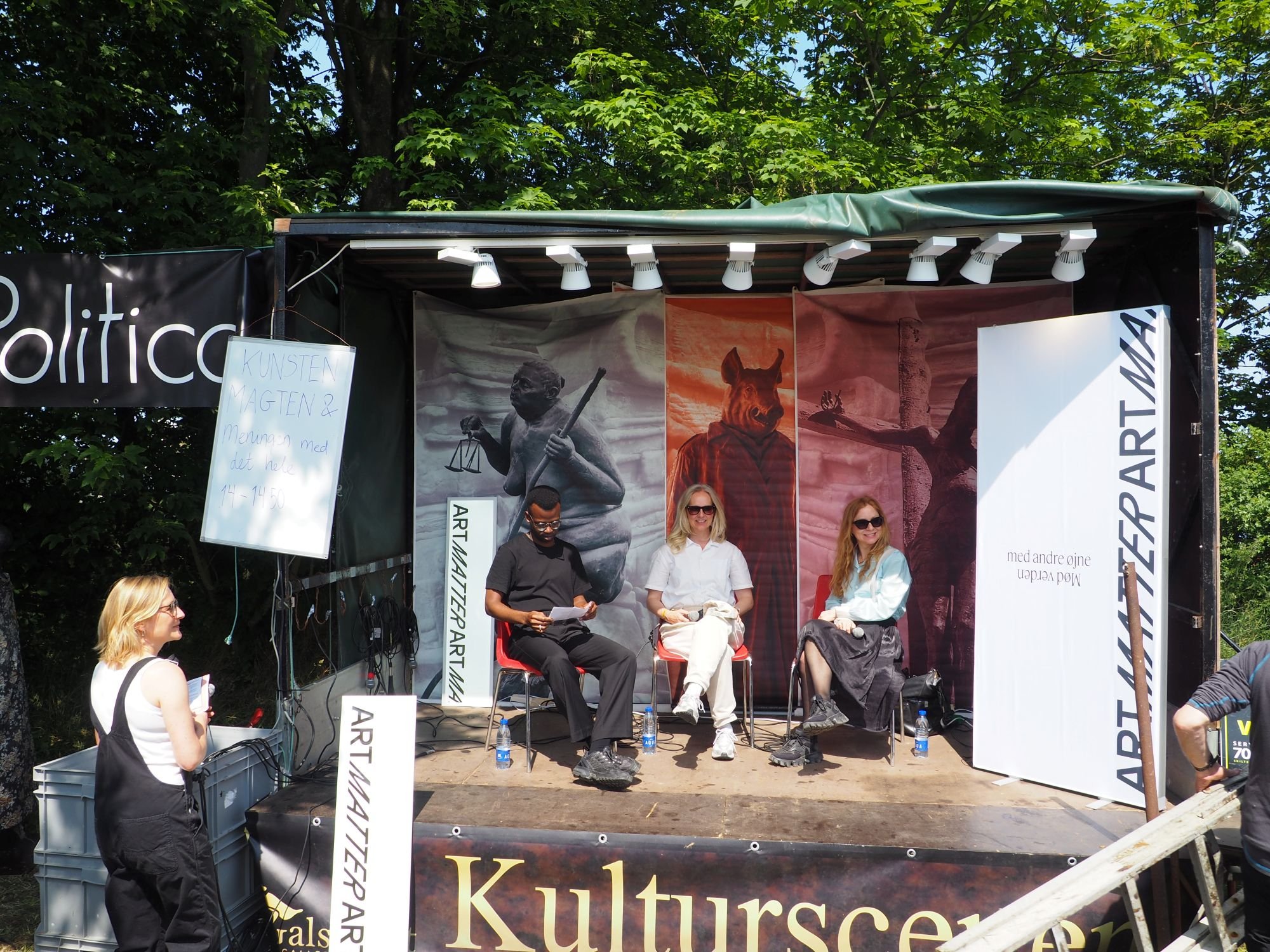 Art Matter på Folkemødet med Ida Auken, Lea Porsager og Prince Henry. Foto: Lærke Kartvedt.