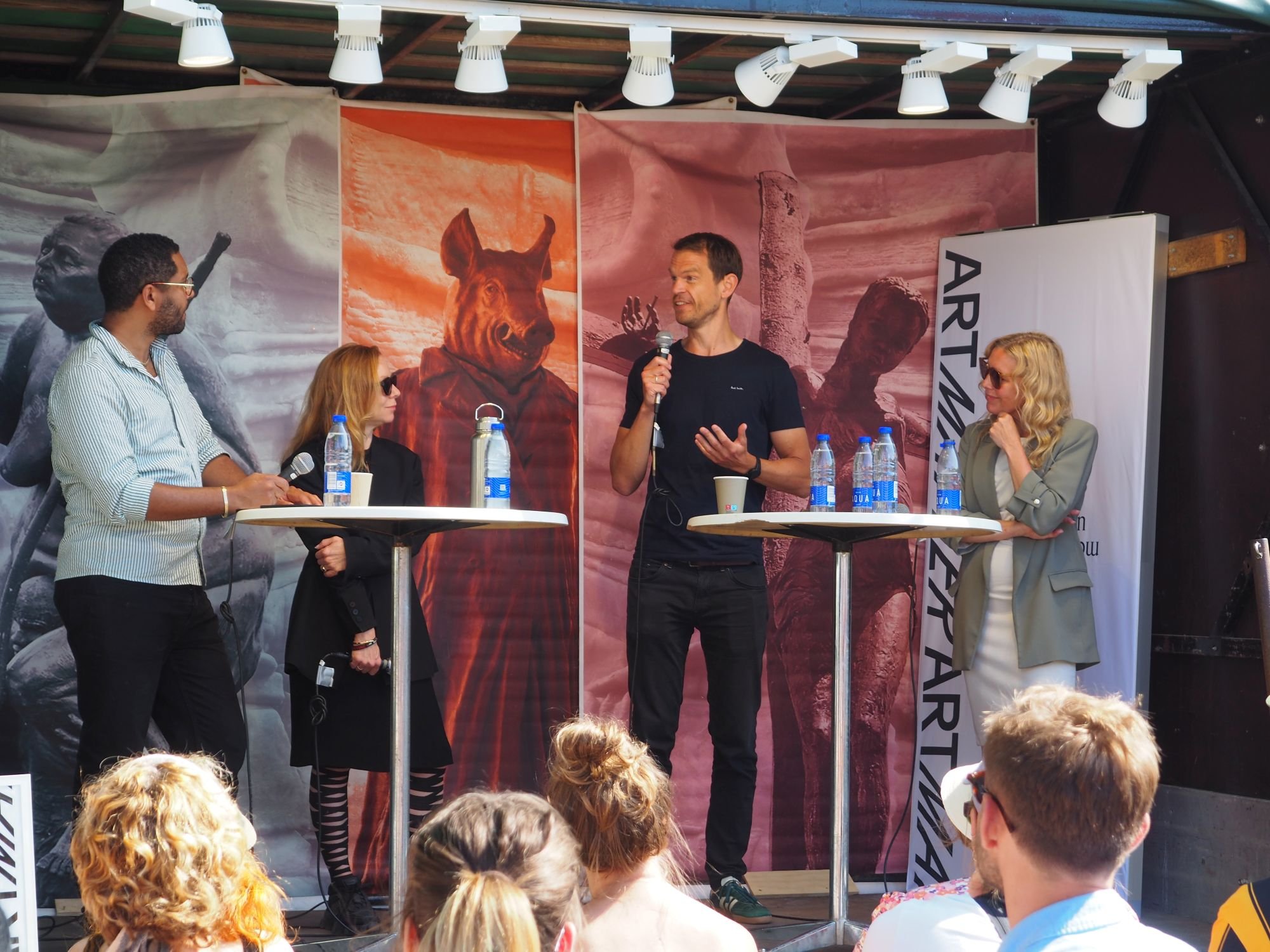 Art Matter på Folkemødet med Svend Brinkmann, Tanya Lindkvist, Lea Porsager og Moussa Mchangama. Foto: Lærke Kartvedt.