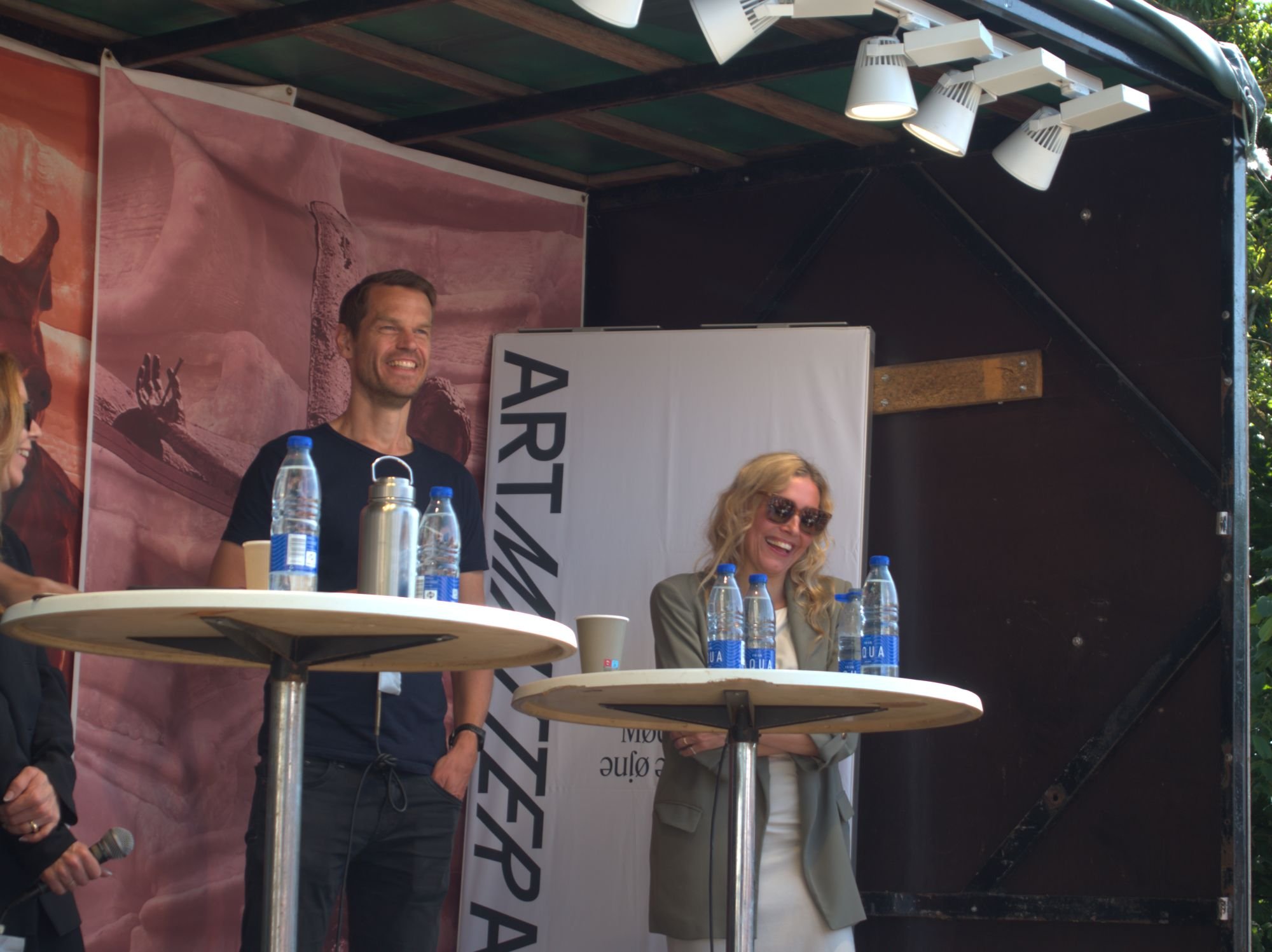 Art Matter på Folkemødet med Svend Brinkmann, Tanya Lindkvist, Lea Porsager og Moussa Mchangama. Foto: Lærke Kartvedt.