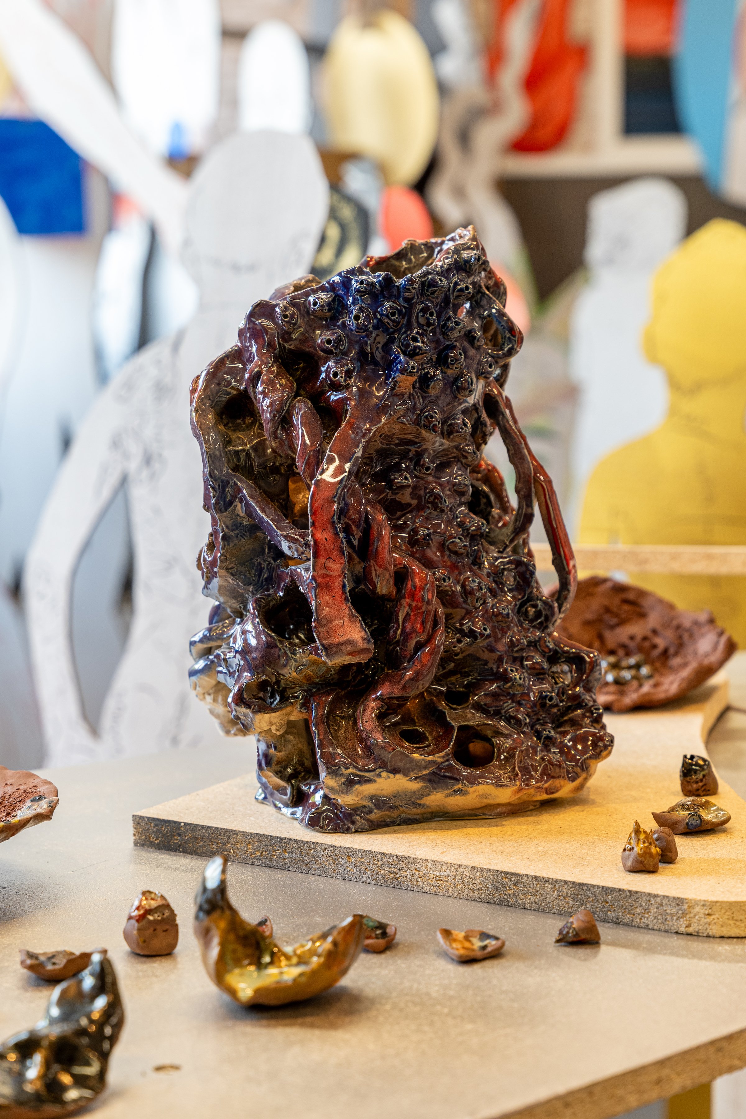 Installationsfoto, Christian Schmidt Rasmussen, Den Flyvende Sommerhest, Urger House, 2025 Foto: Morten Underbjerg