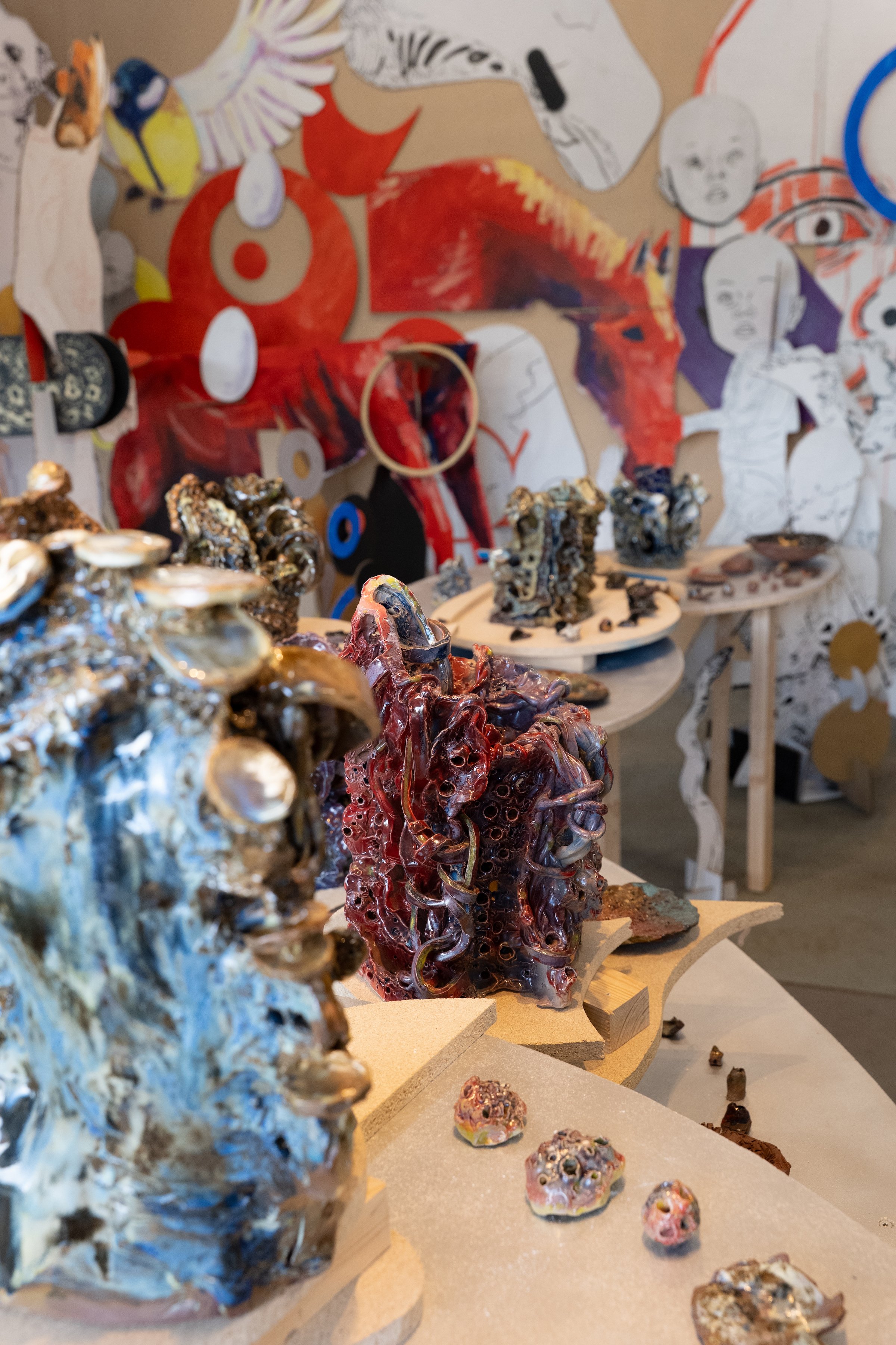 Installationsfoto, Christian Schmidt Rasmussen, Den Flyvende Sommerhest, Urger House, 2025 Foto: Morten Underbjerg