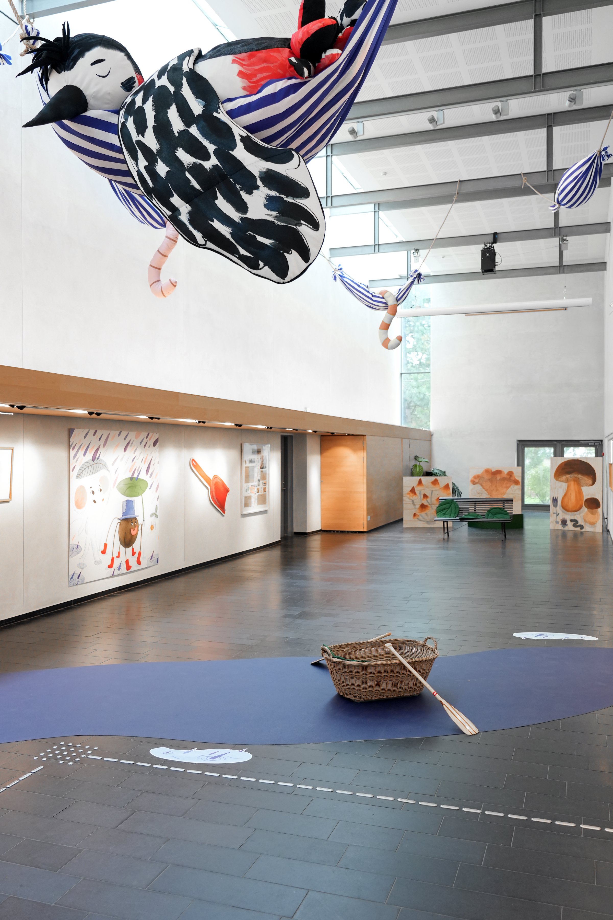 Installationsfoto, Den lille natur, Vandrehallen Kunsthal, 2025. Foto: Thomas Degner