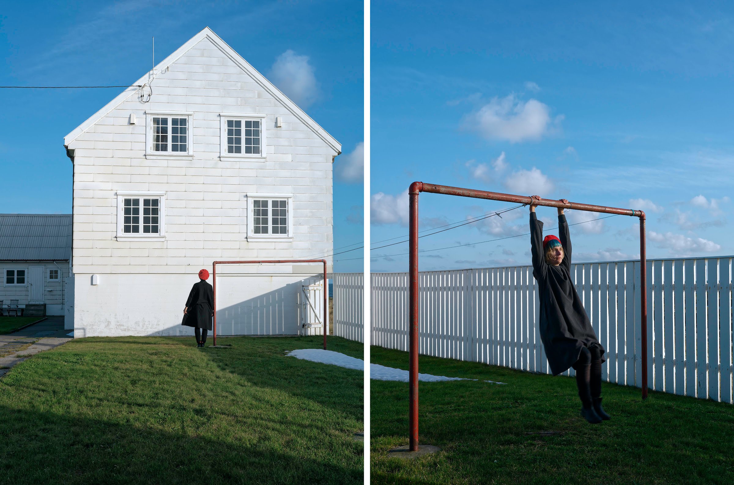 Elina Brotherus, <i>Lighthouse Diptych</i>, 2019. Pigment ink print on Museo Silver Rag paper. 120 x 90 cm.