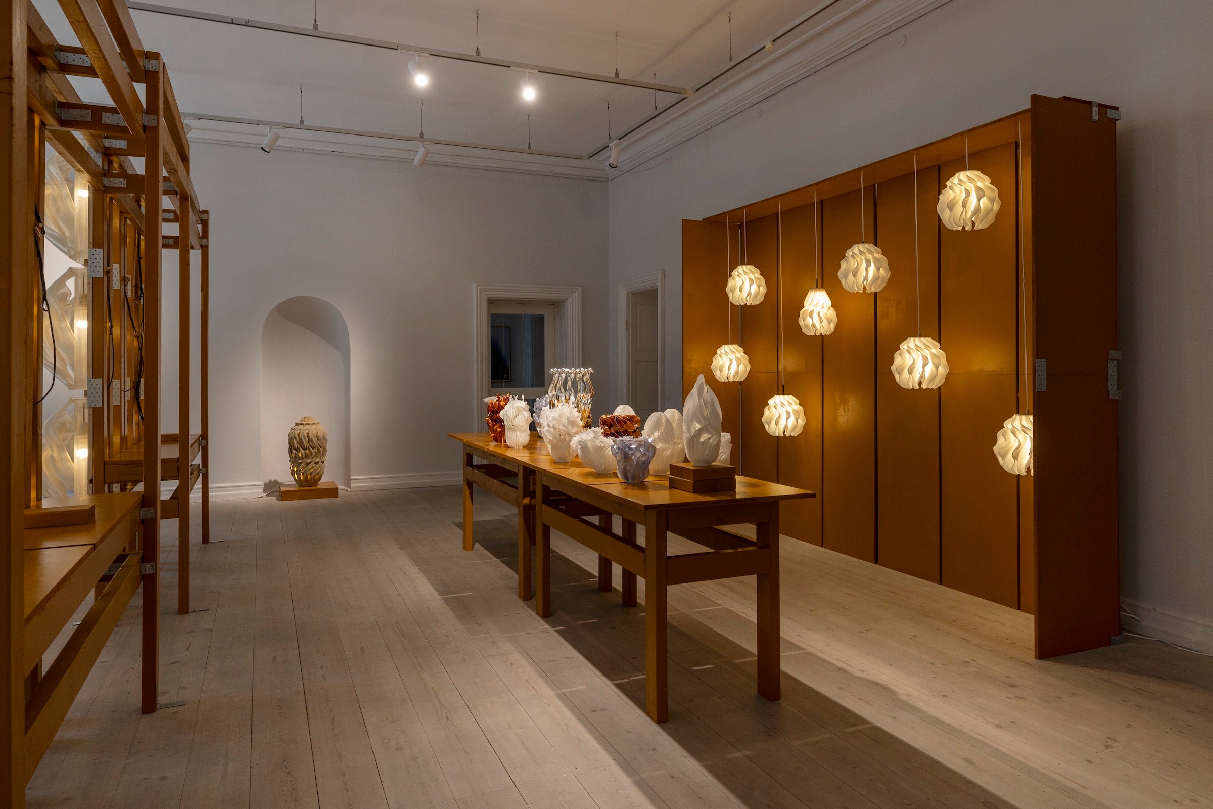 Installationsfoto, Mikkel Nielsen, <i>IN PROCESS</i>, 2025. Foto: Frida Gregersen