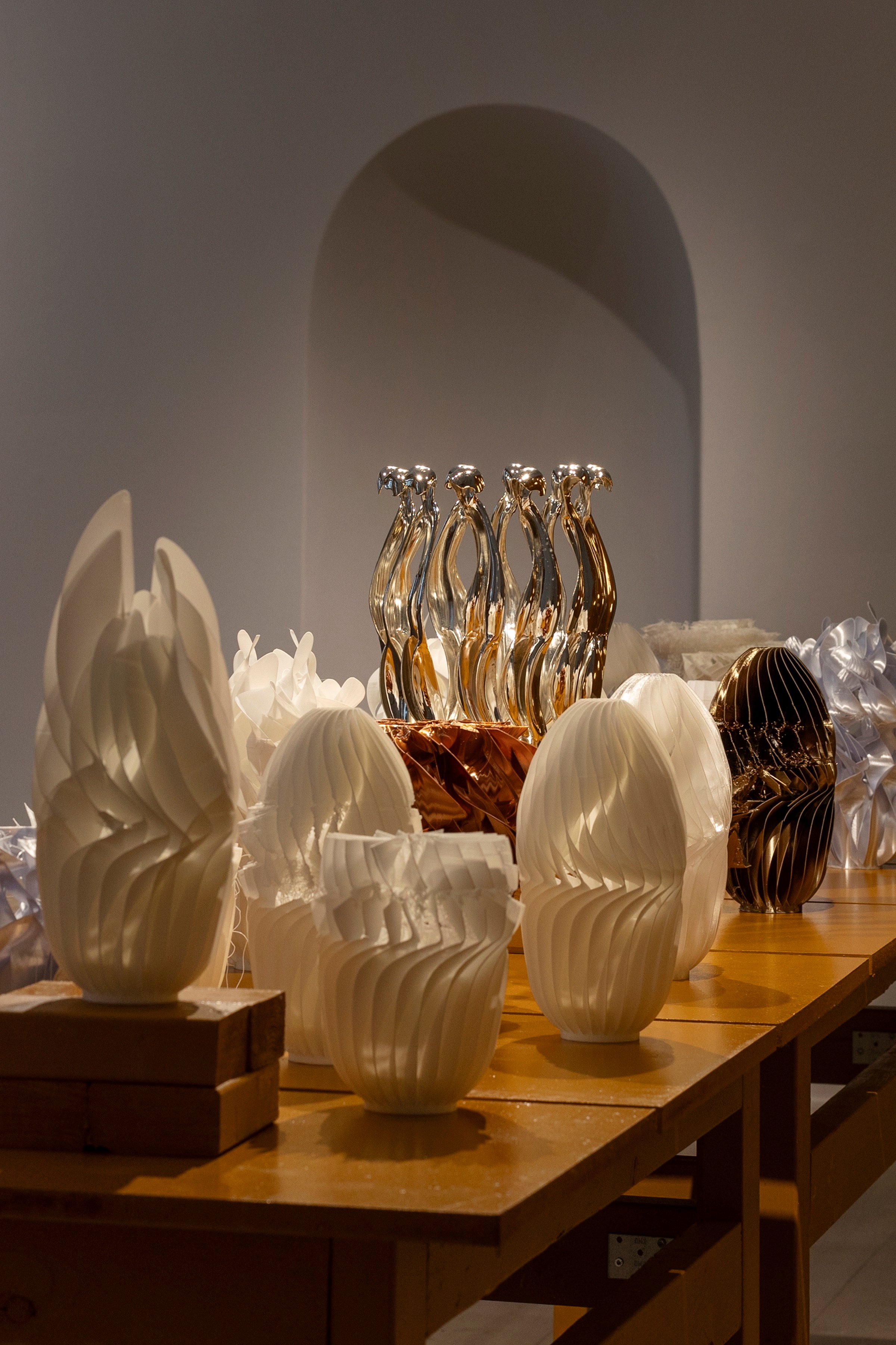 Installationsfoto, Mikkel Nielsen, IN PROCESS, 2025. Foto: Frida Gregersen