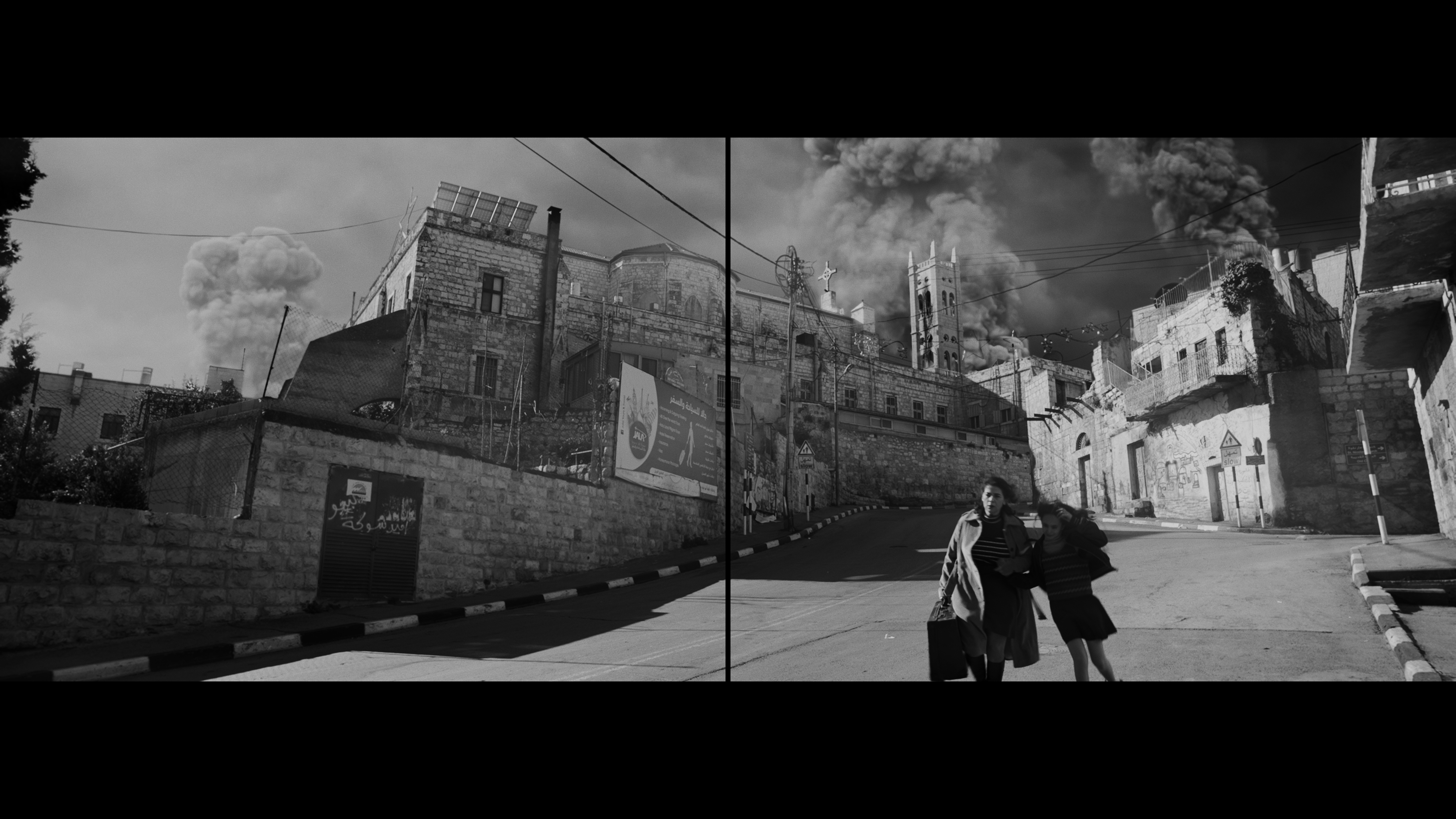 Larissa Sansour og Søren Lind: In Vitro (2019), film, 2 channels, 28’. © Larissa Sansour and Søren Lind