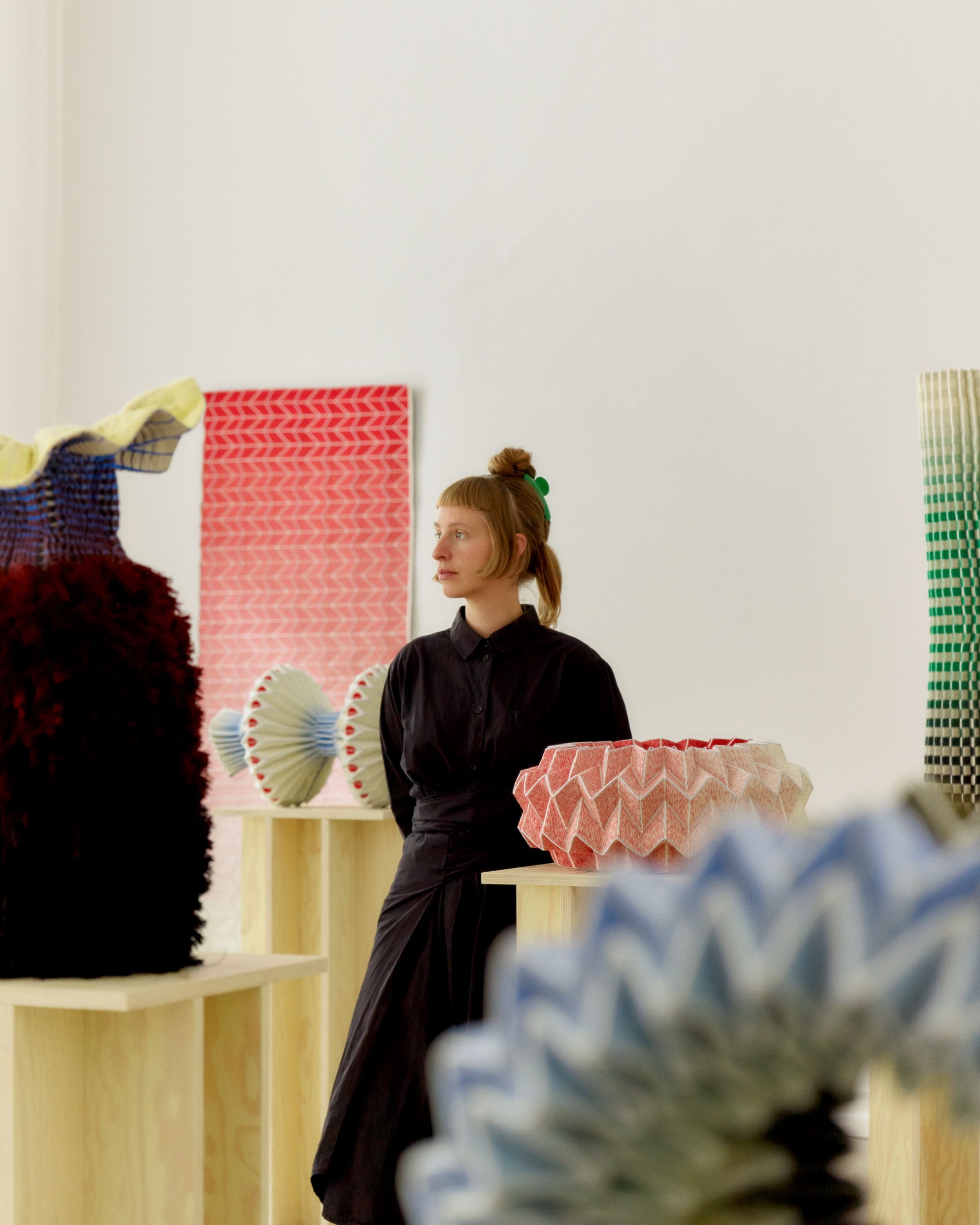 Emilie Palle Holm med udstillingen <i>ORIORI</i>. Foto: Peter William Vinther