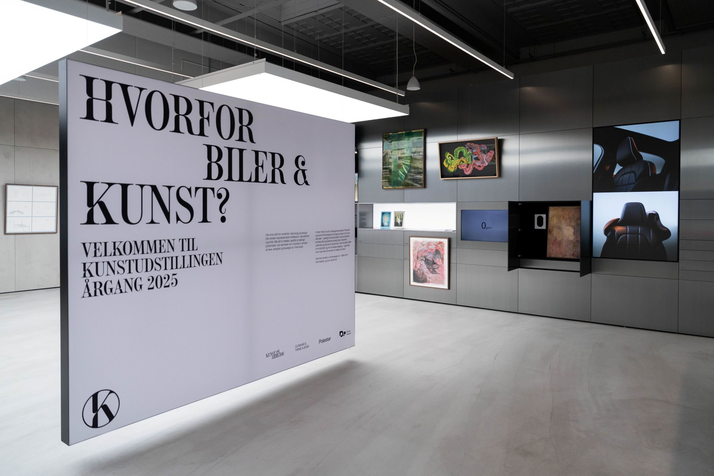 Kunst På Arbejde, ÅRGANG 2025 hos Polestar Space i Vallensbæk. Foto: Daniel Rasmussen