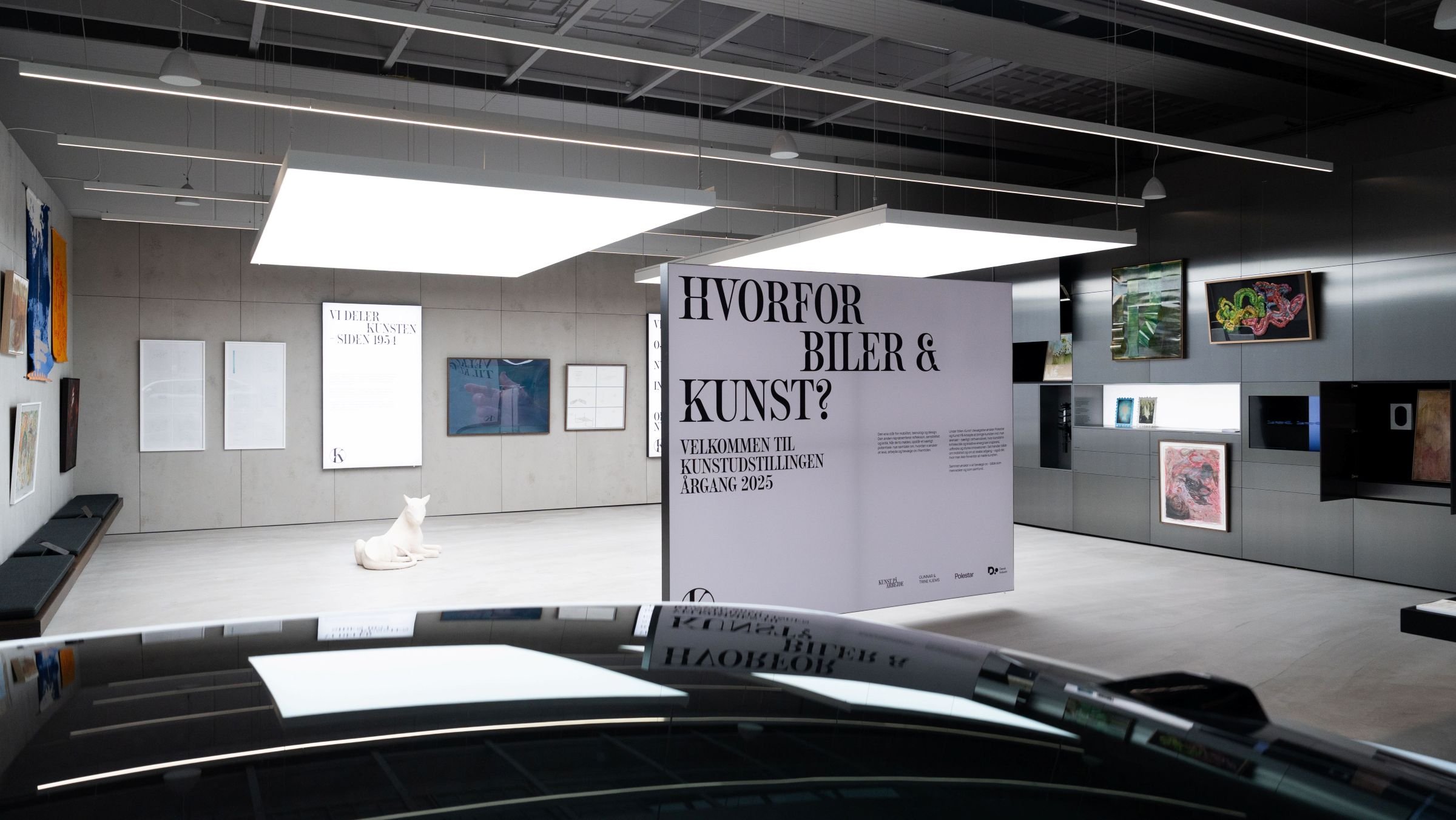 Kunst På Arbejde, ÅRGANG 2025 hos Polestar Space i Vallensbæk. Foto: Daniel Rasmussen