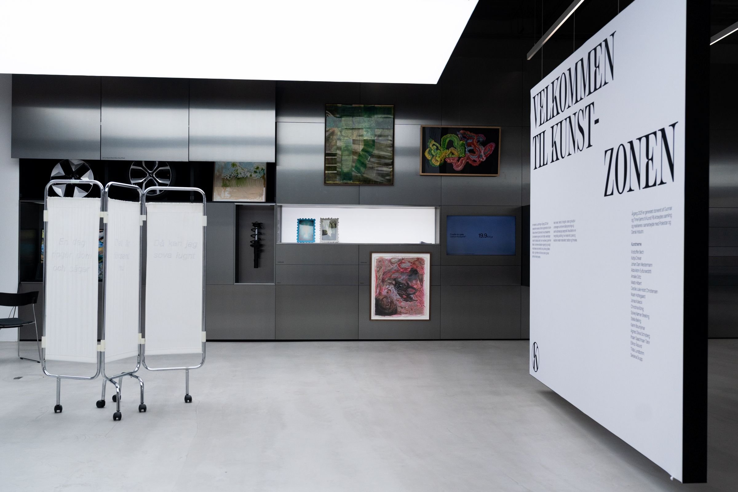 Kunst På Arbejde, ÅRGANG 2025 hos Polestar Space i Vallensbæk. Foto: Daniel Rasmussen