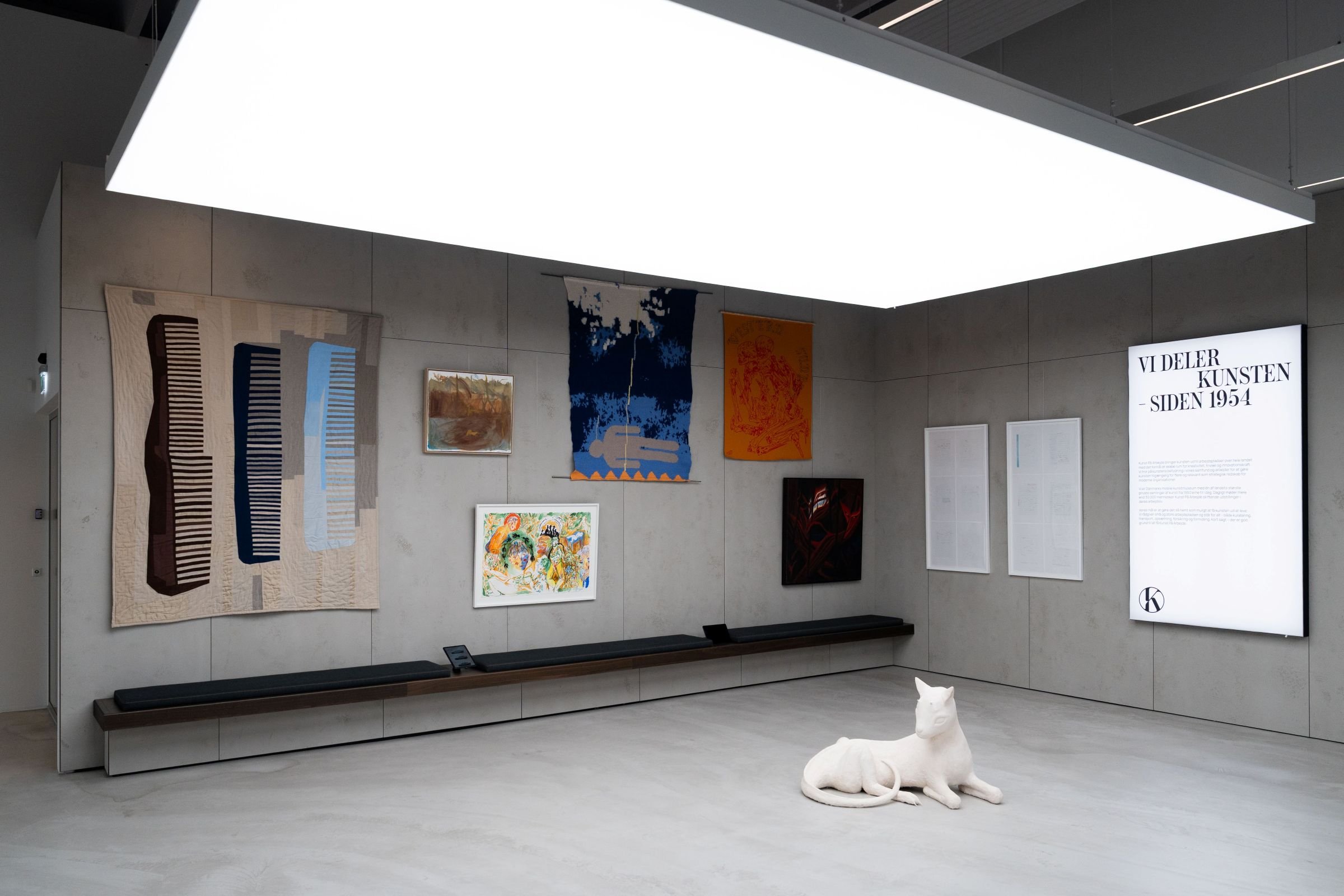 Kunst På Arbejde, ÅRGANG 2025 hos Polestar Space i Vallensbæk. Foto: Daniel Rasmussen