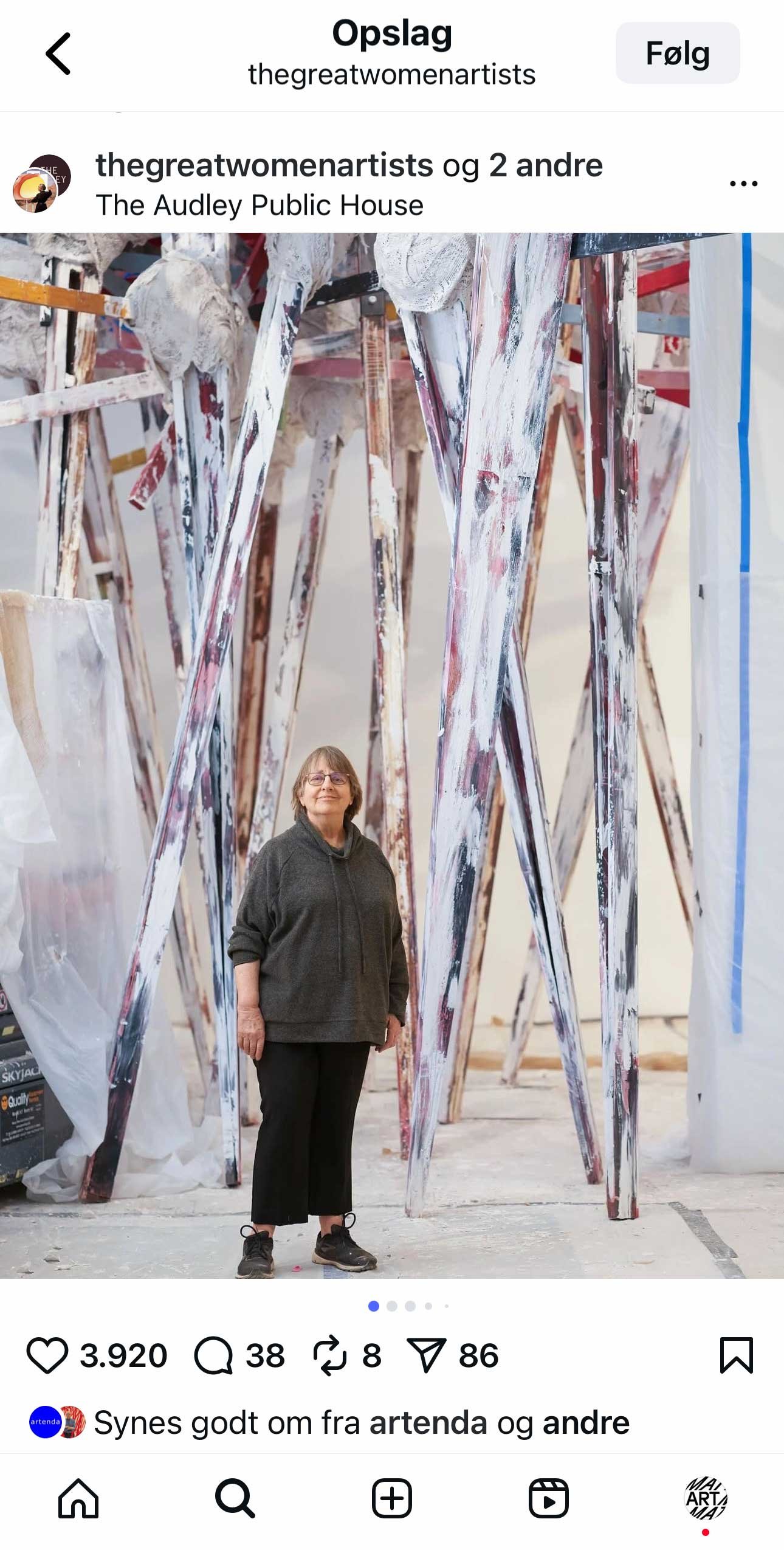 Fra Katy Hessels Instagram-profil @thegreatwomenartists