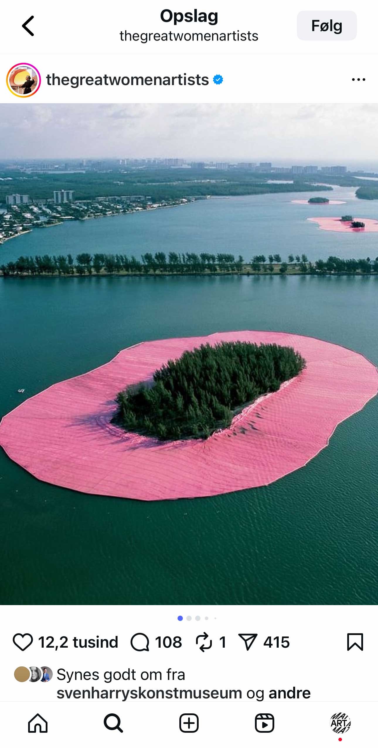 Fra Katy Hessels Instagram-profil @thegreatwomenartists