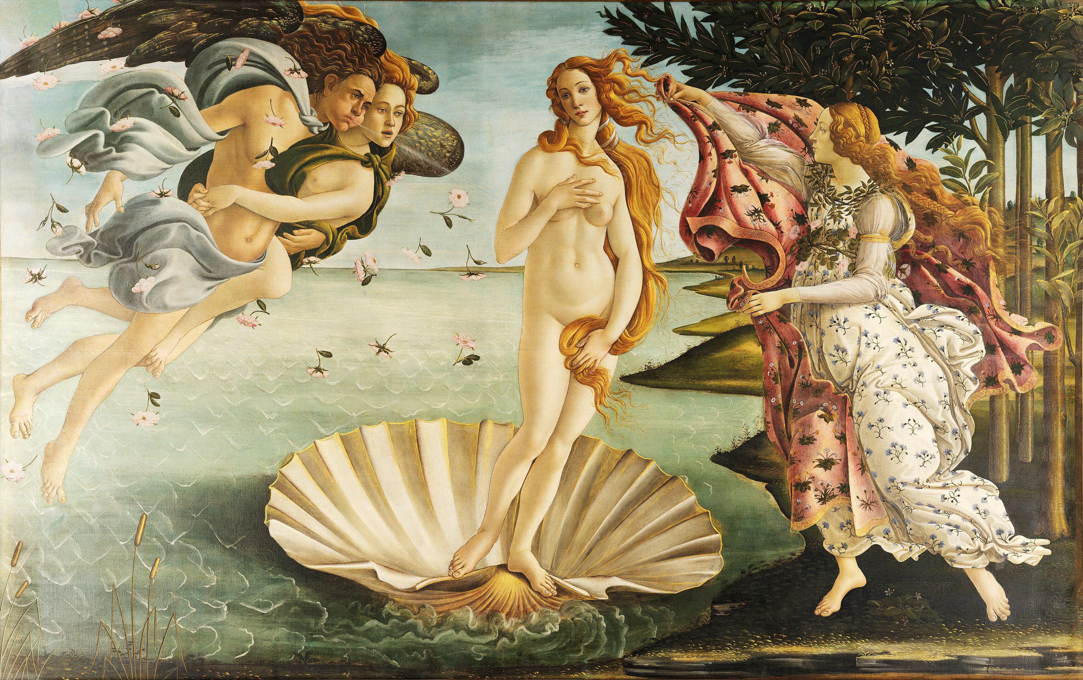 Sandro_Botticelli: <i>Venus' fødsel</i>, 1486. Foto: Google Art Project