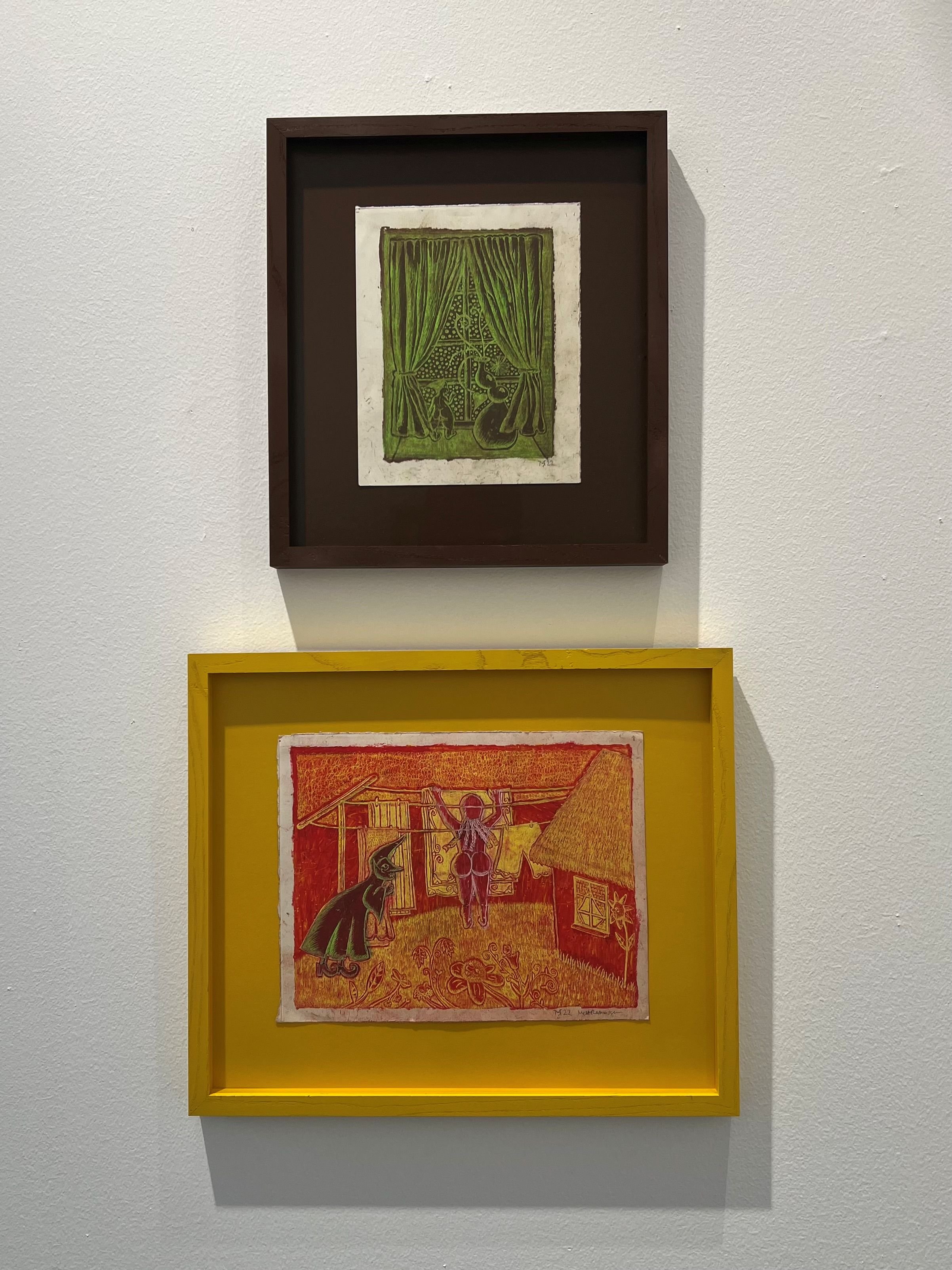 Mette Rasmussen udstilling Vrangagtige billeder på Københavns Kunsthandel, 2025. Installationsfoto: Københavns Kunsthandel