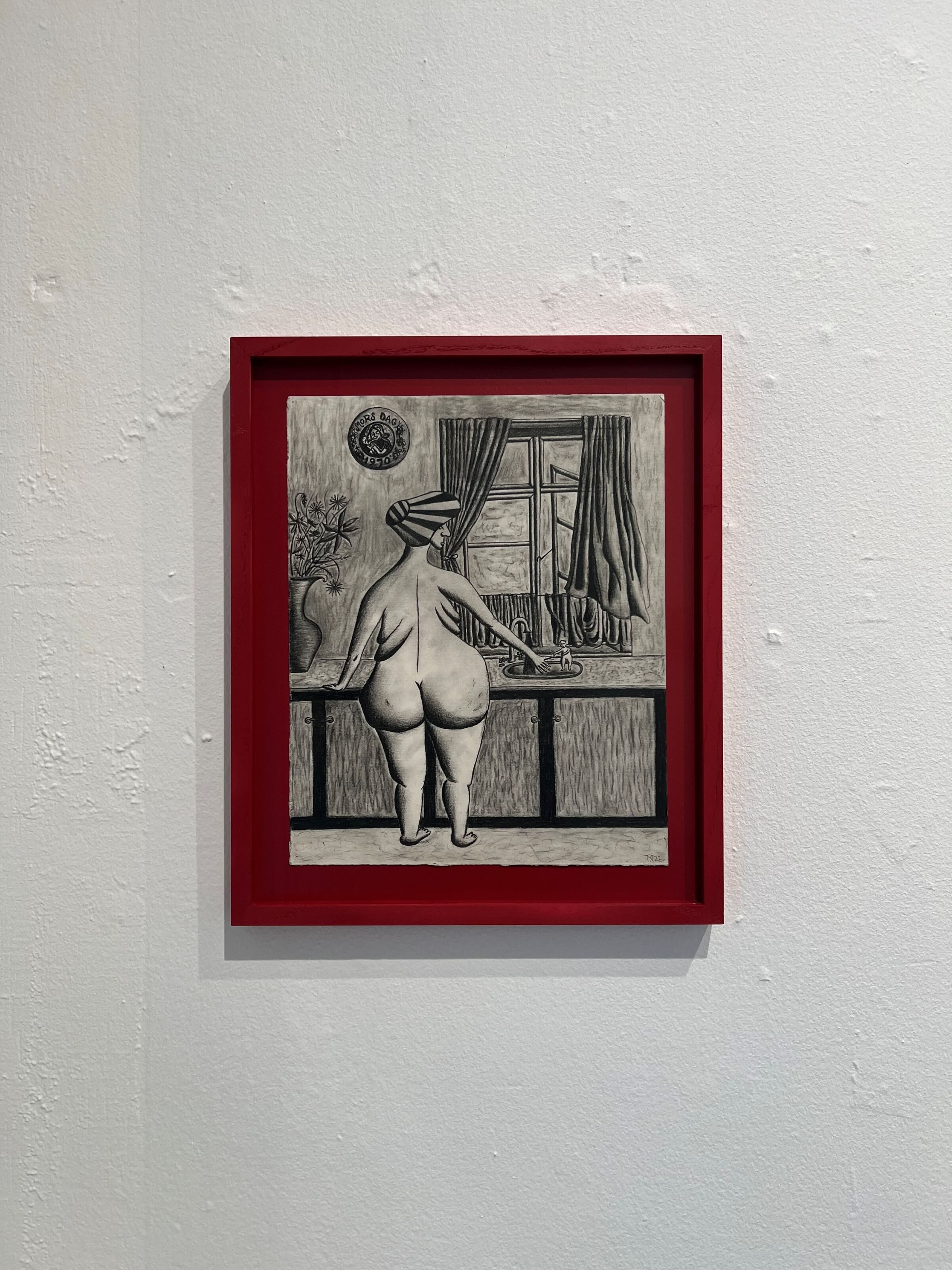 Mette Rasmussen udstilling Vrangagtige billeder på Københavns Kunsthandel, 2025. Installationsfoto: Københavns Kunsthandel