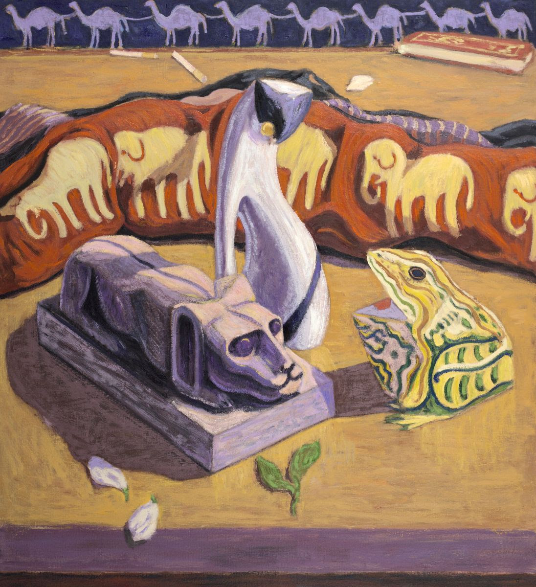 Isak Friborg, <i>The Animals I’ve Trapped</i>, 2023, olie på lærred.