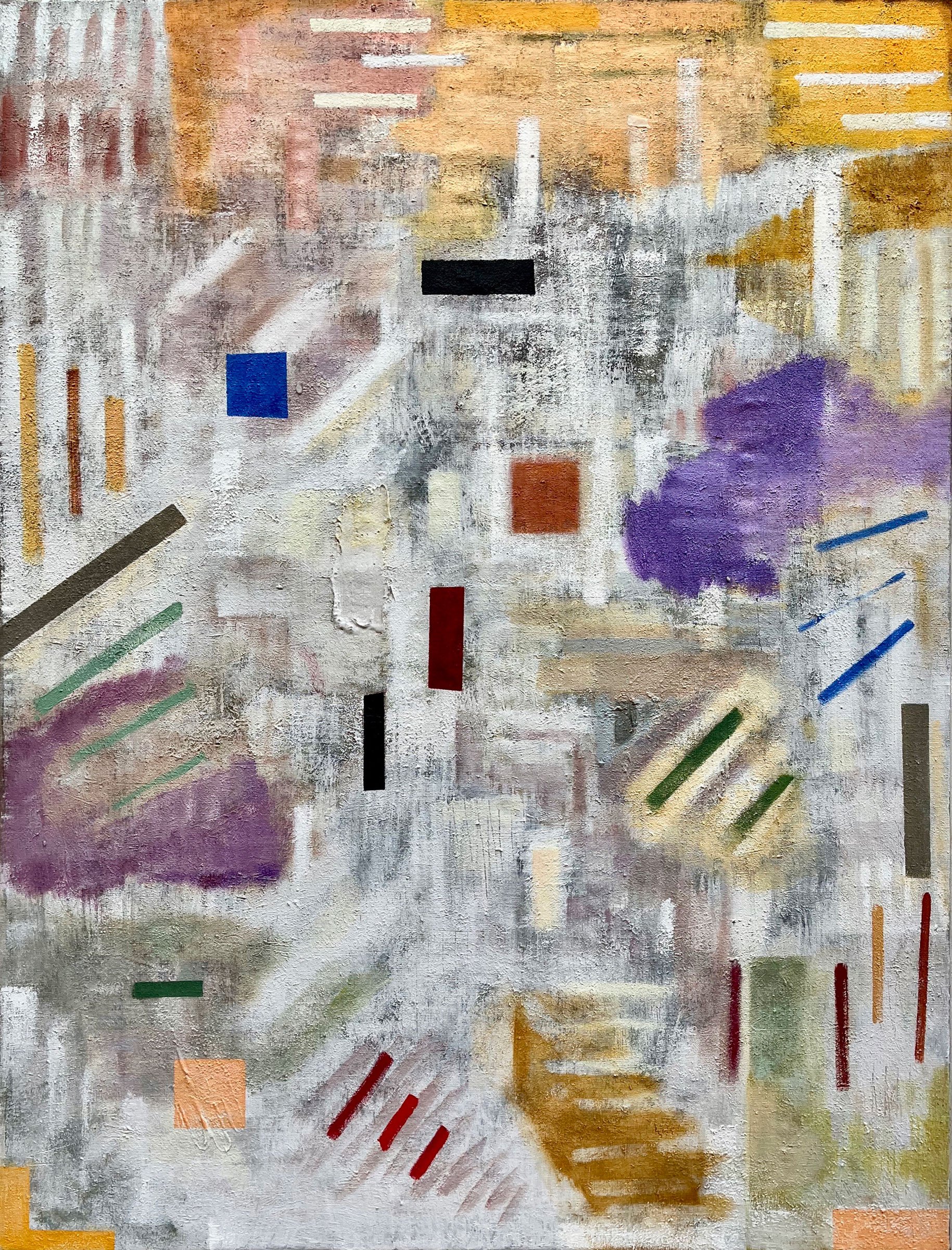 Ulla Diedrichsen: Out in The Universe all pours, 2025 Maleri på lærred 125 x 95 cm. Foto: Charlotte Fogh Gallery