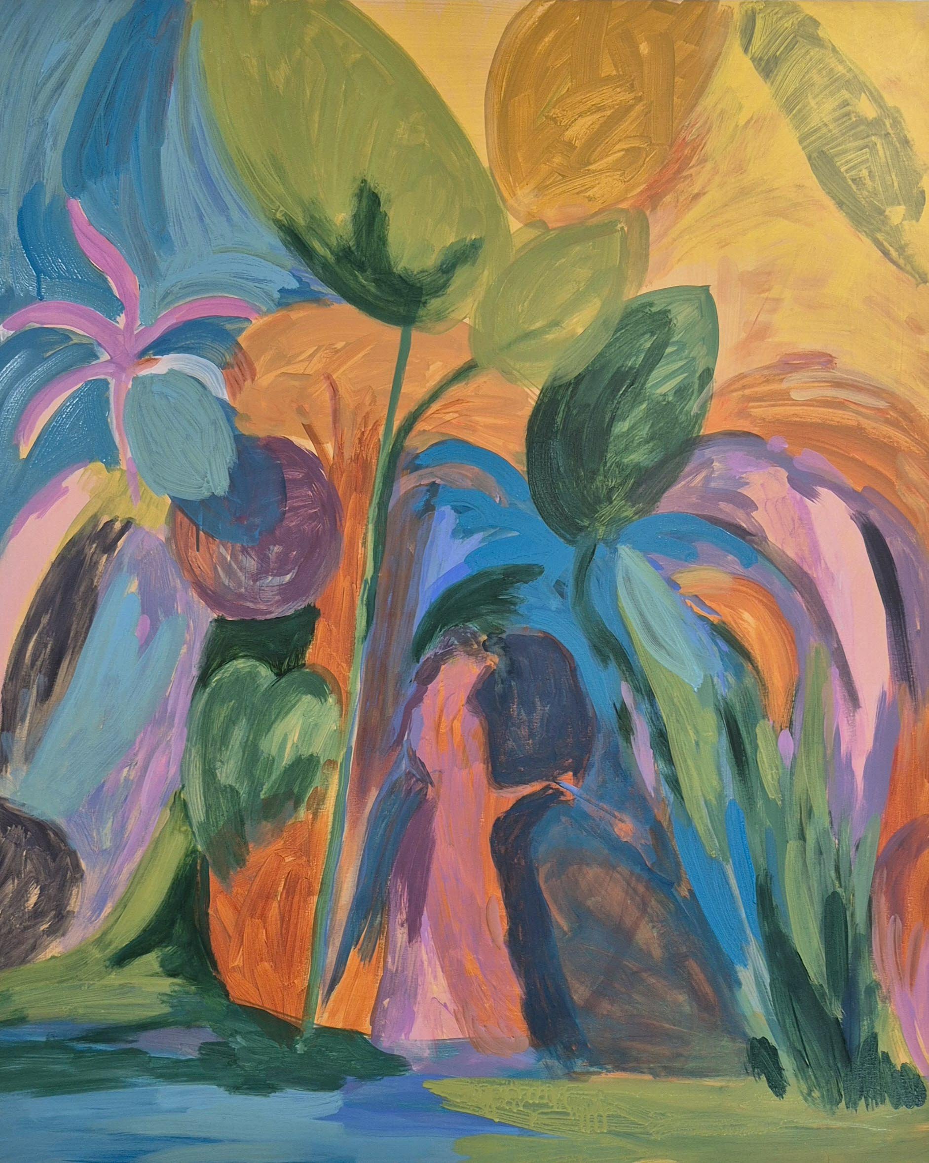 Anita Viola Nielsen: <i>Diana</i>, akryl på lærred. 2025.