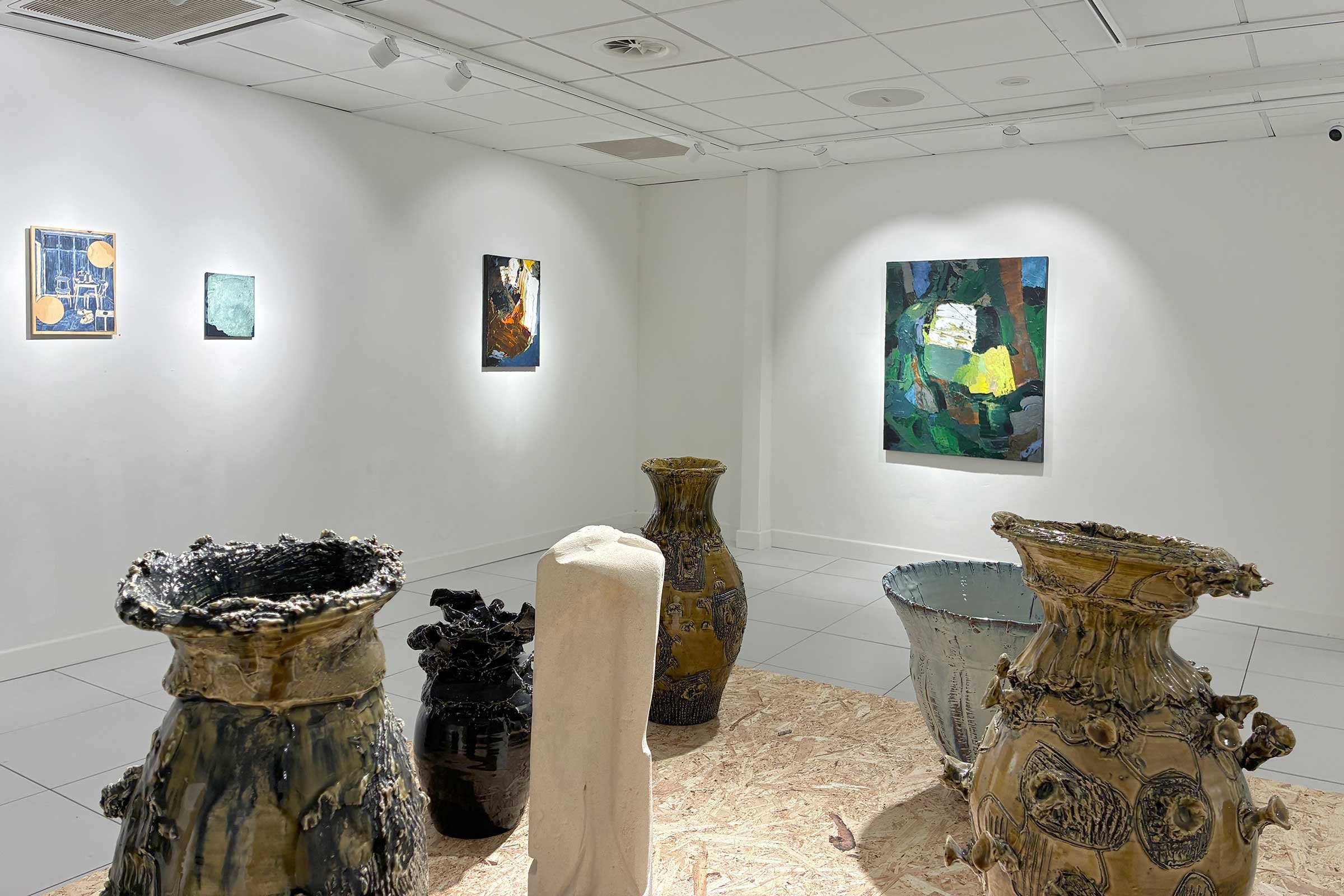 View fra udstillingen Terræn. Foto: Galleri Under Svanen