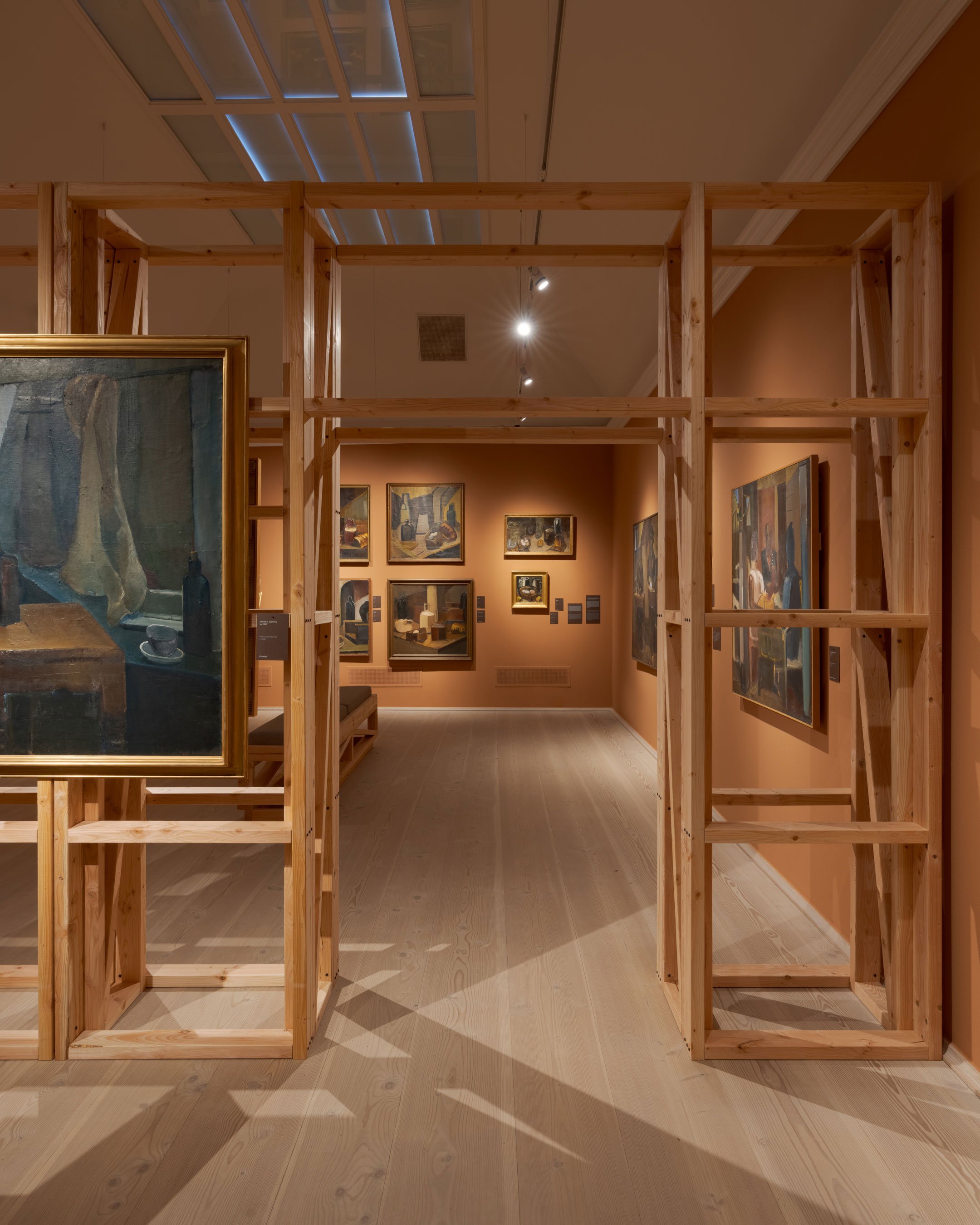 View fra udstillingen <i>Ebba Carstensen: At male ud af hovedet</i>. Foto: David Stjernholm