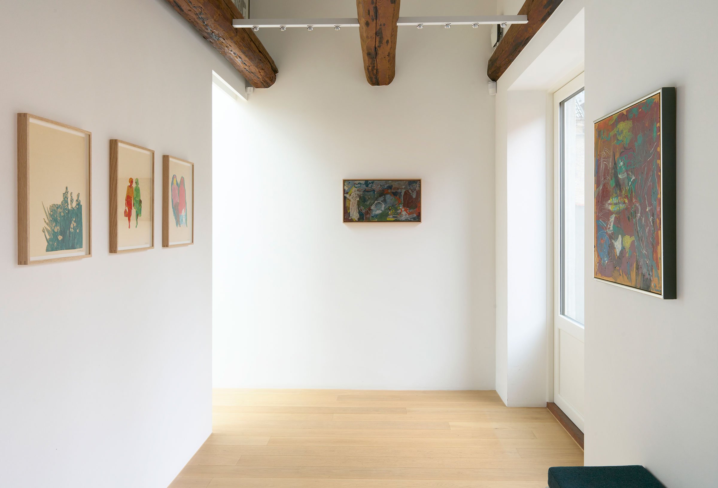 View fra udstillingen <i>Across Time and Media</i>. Foto: Galleri Bo Bjerggaard.