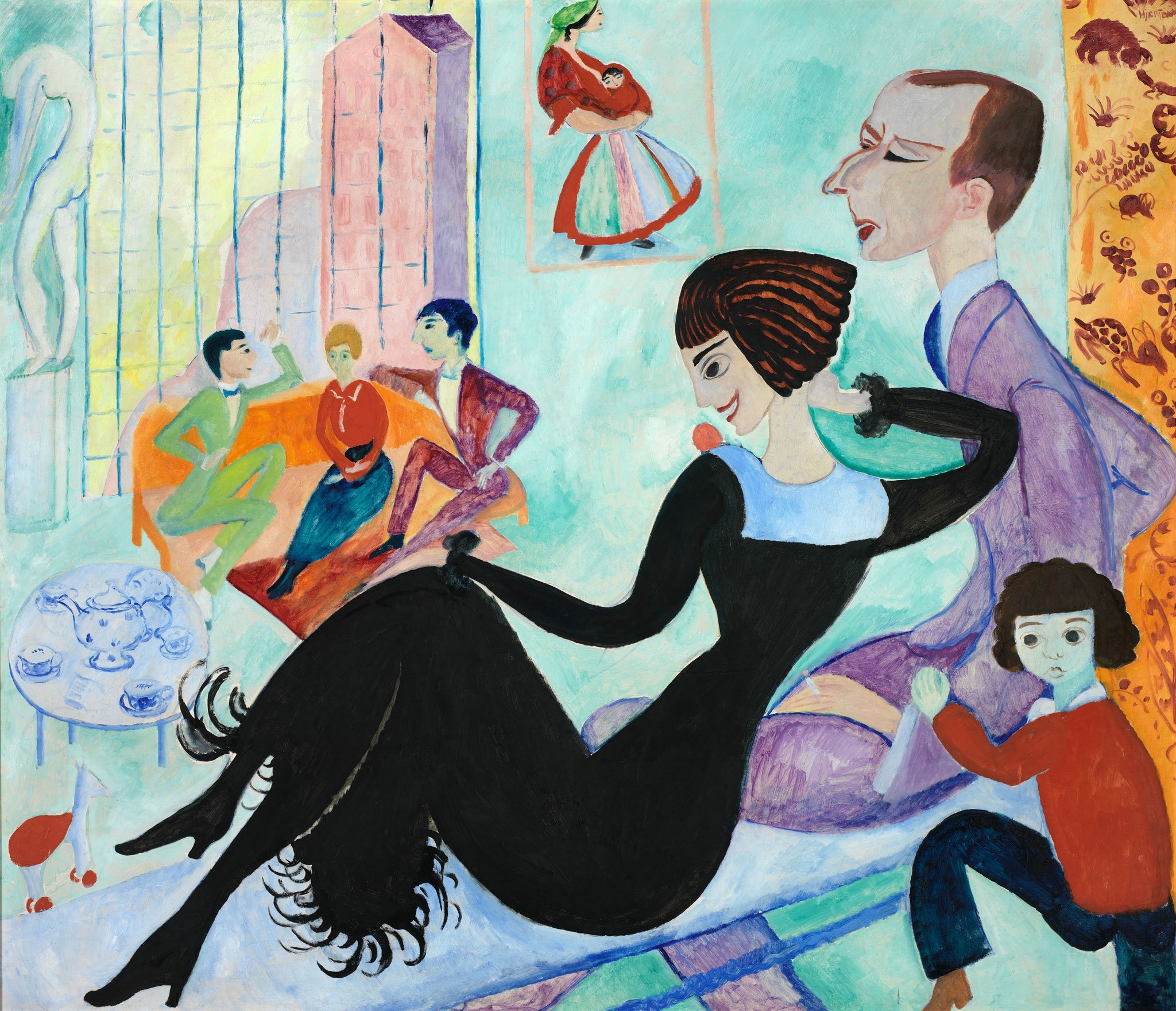 Sigrid Hjertén: <i>Atelierinteriør</i>, 1916 vises på Kunstmuseum Brandts. Foto: Albin Dahlström / Moderna Museet