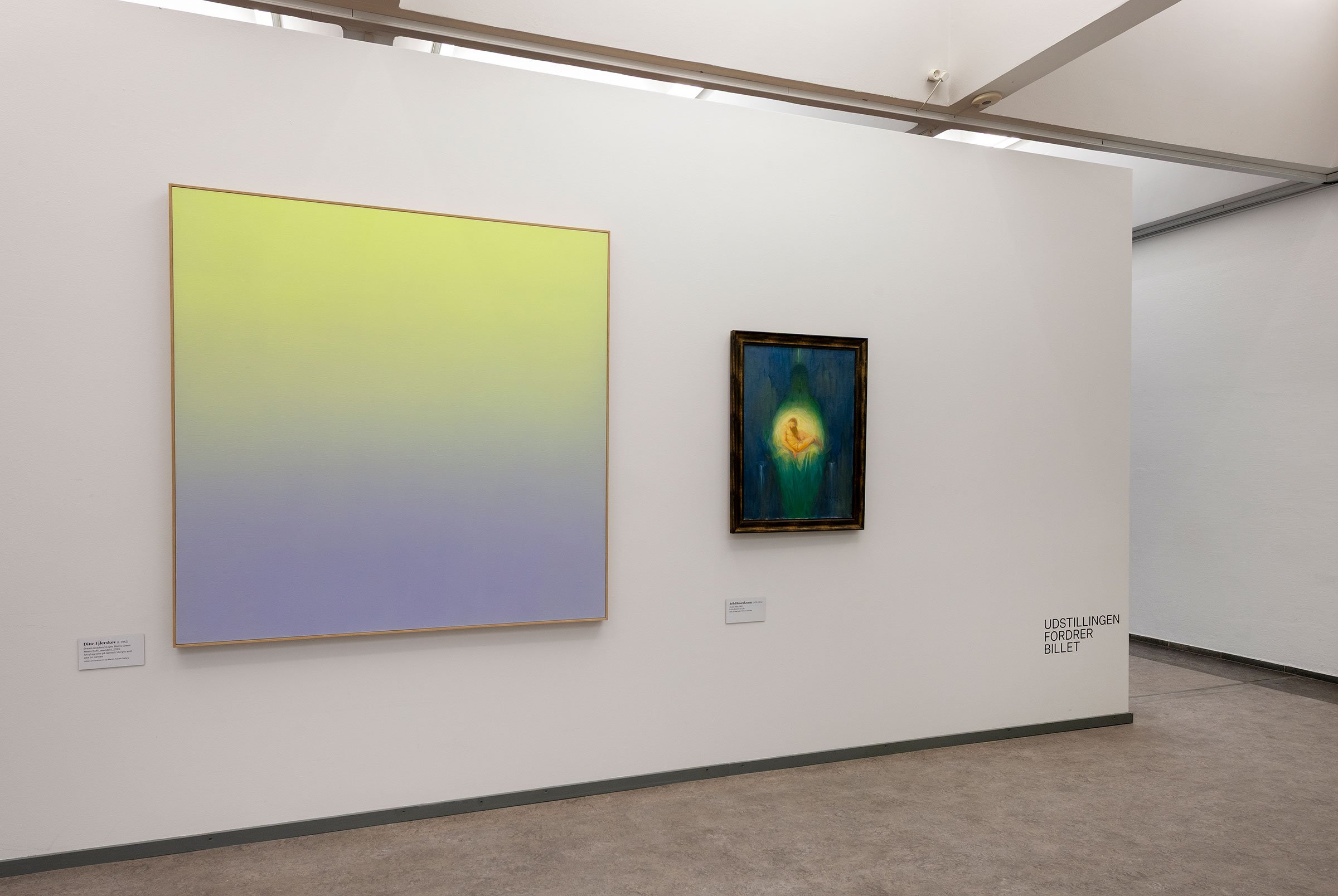 View fra udstillingen <i>At male det usynlige</i>. Foto: Lars Bay.