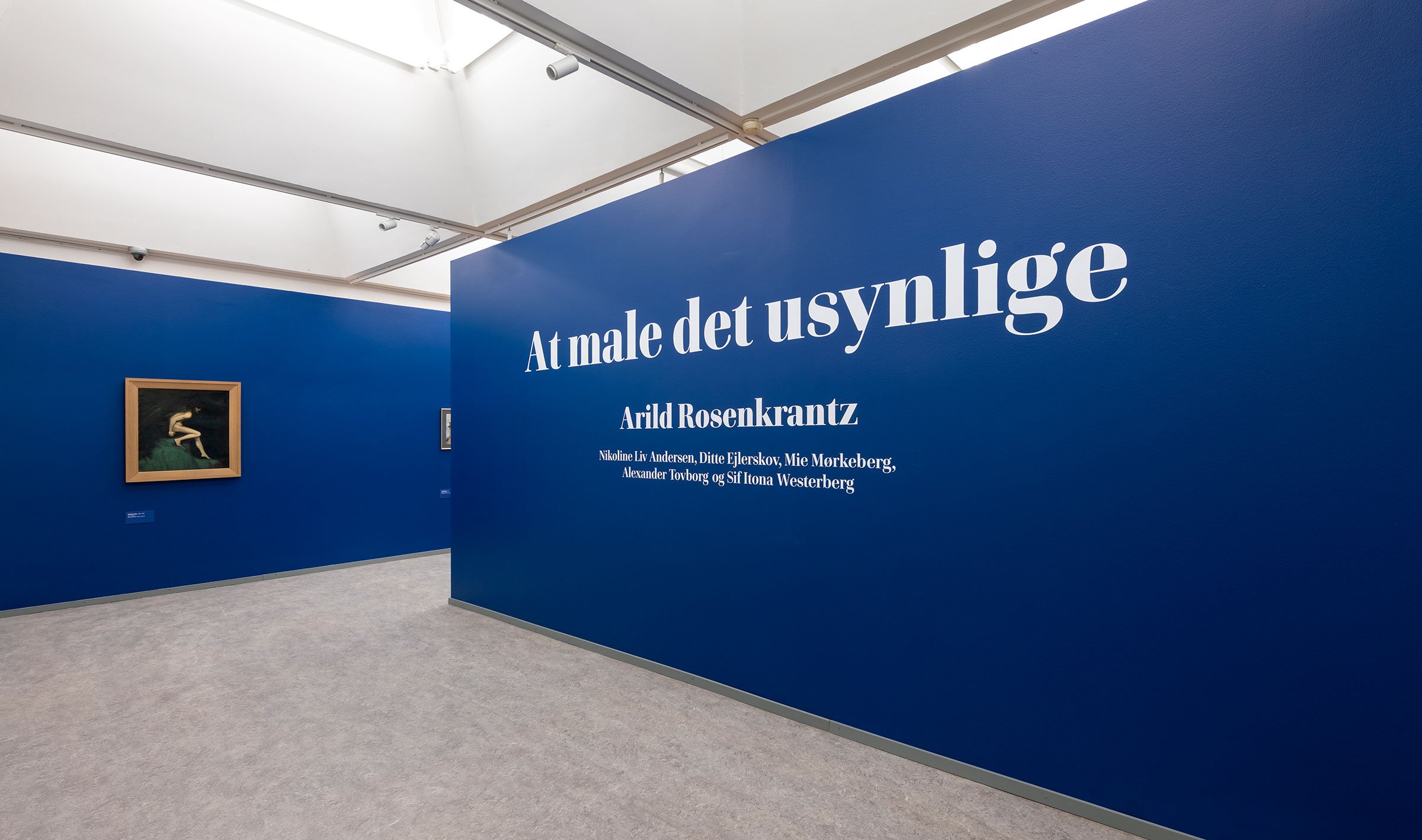 View fra udstillingen <i>At male det usynlige</i>. Foto: Lars Bay.