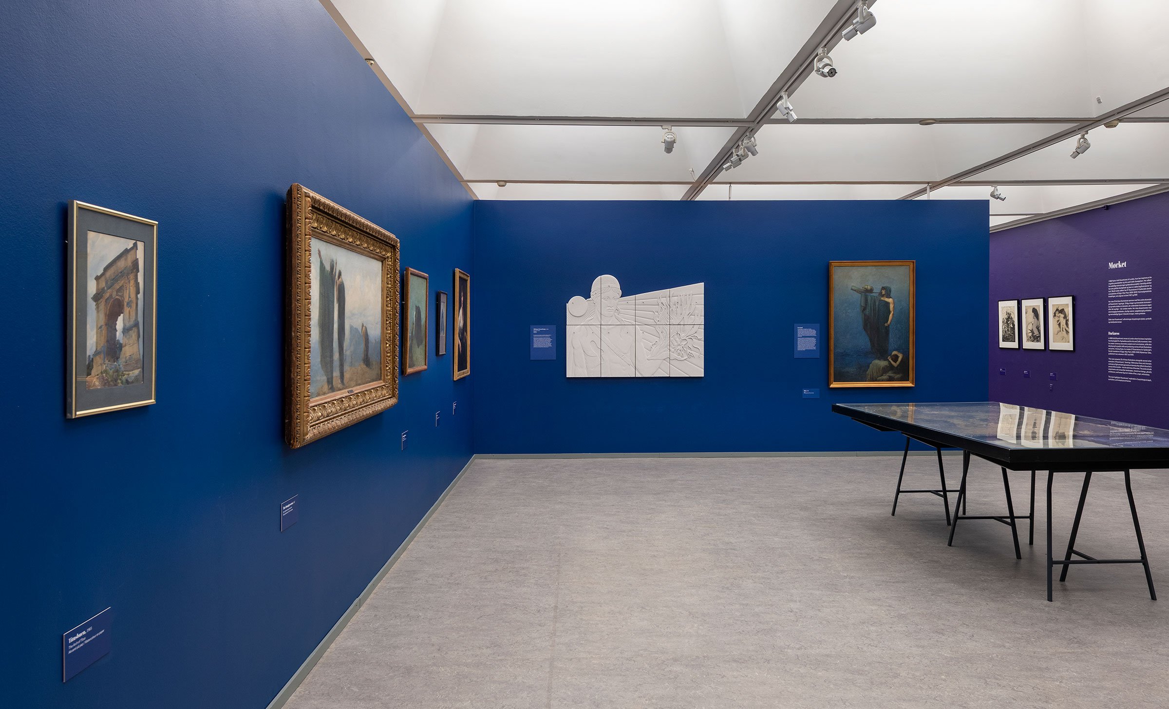 View fra udstillingen <i>At male det usynlige</i>. Foto: Lars Bay.