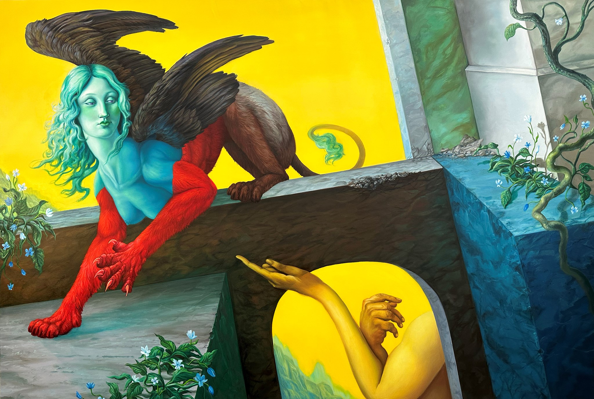 Angela Gram: <i>Oedipus and The Sphinx</i>, 2023. Foto: Gallery Poulsen