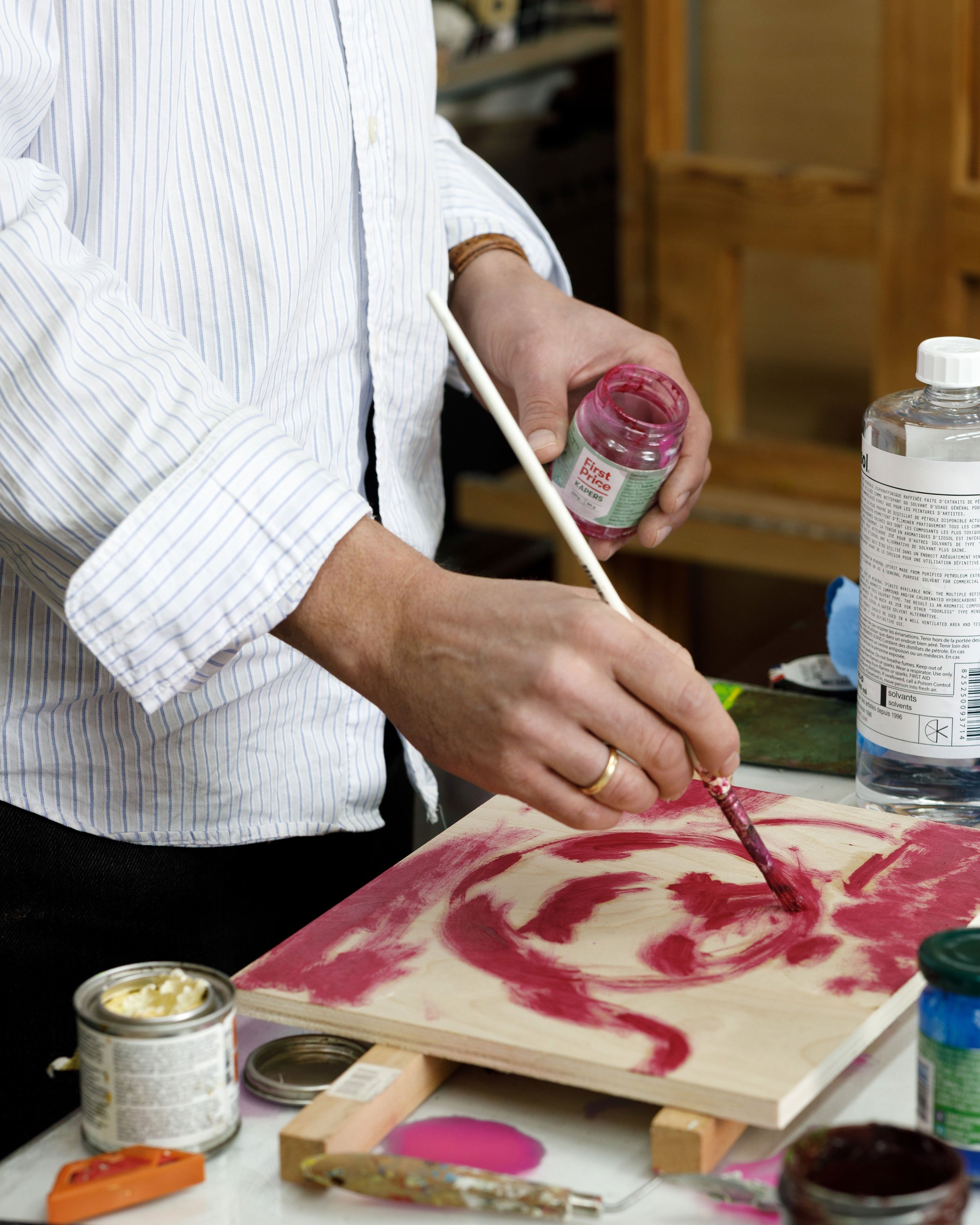 Birk Bjørlo i sit studio. Foto: Benedikte Kjærulff