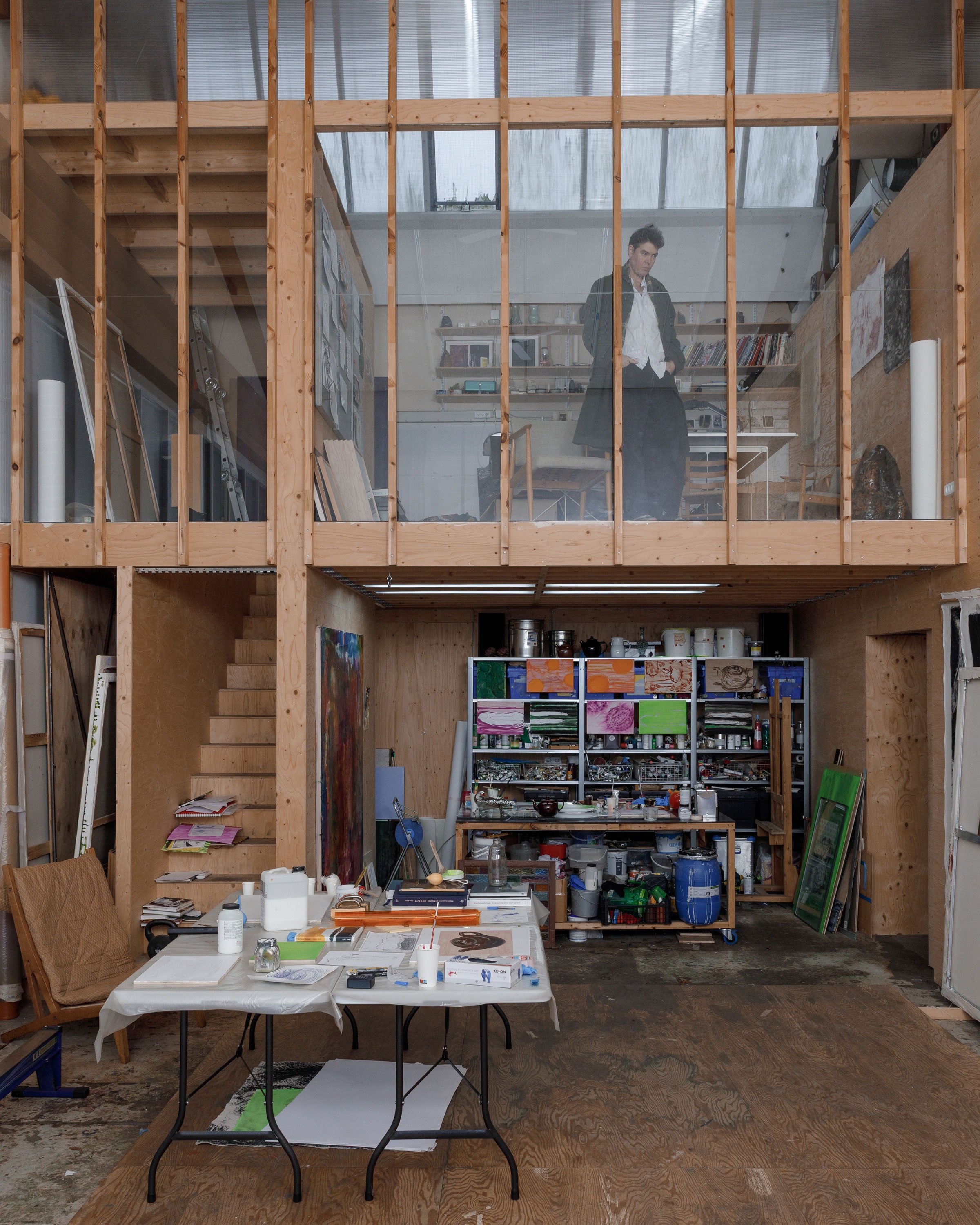 Birk Bjørlo i sit studio. Foto: Benedikte Kjærulff