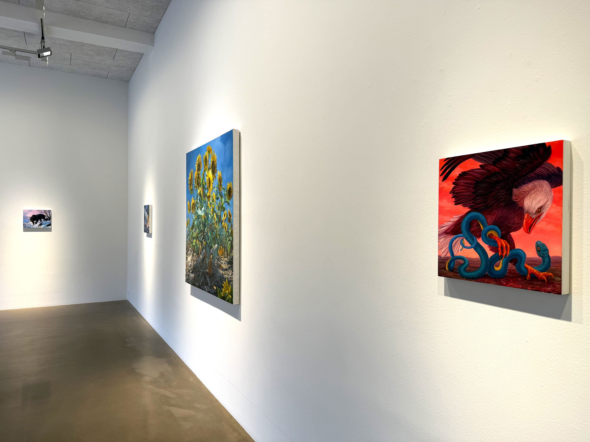 Installationsview fra udstillingen <i>Absolute Elsewhere</i>. Foto: Morten Poulsen.