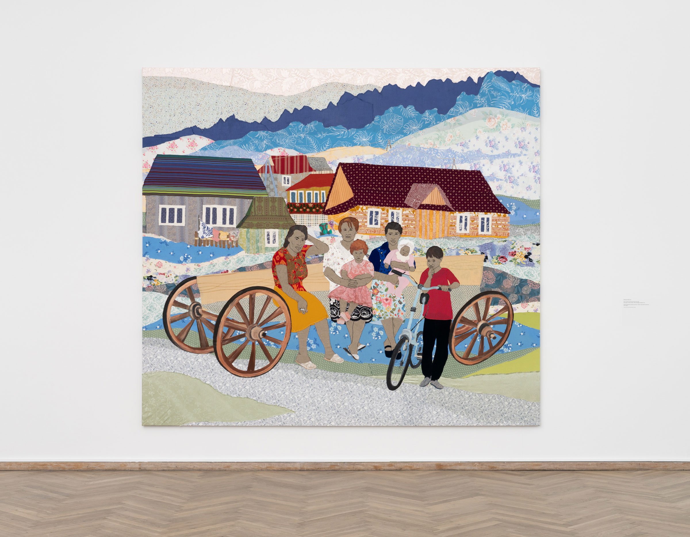 View fra udstillingen <i>Pani, so tradeł / Water that Wanders</i> af Małgorzata Mirga-Tas. Foto: David Stjernholm.