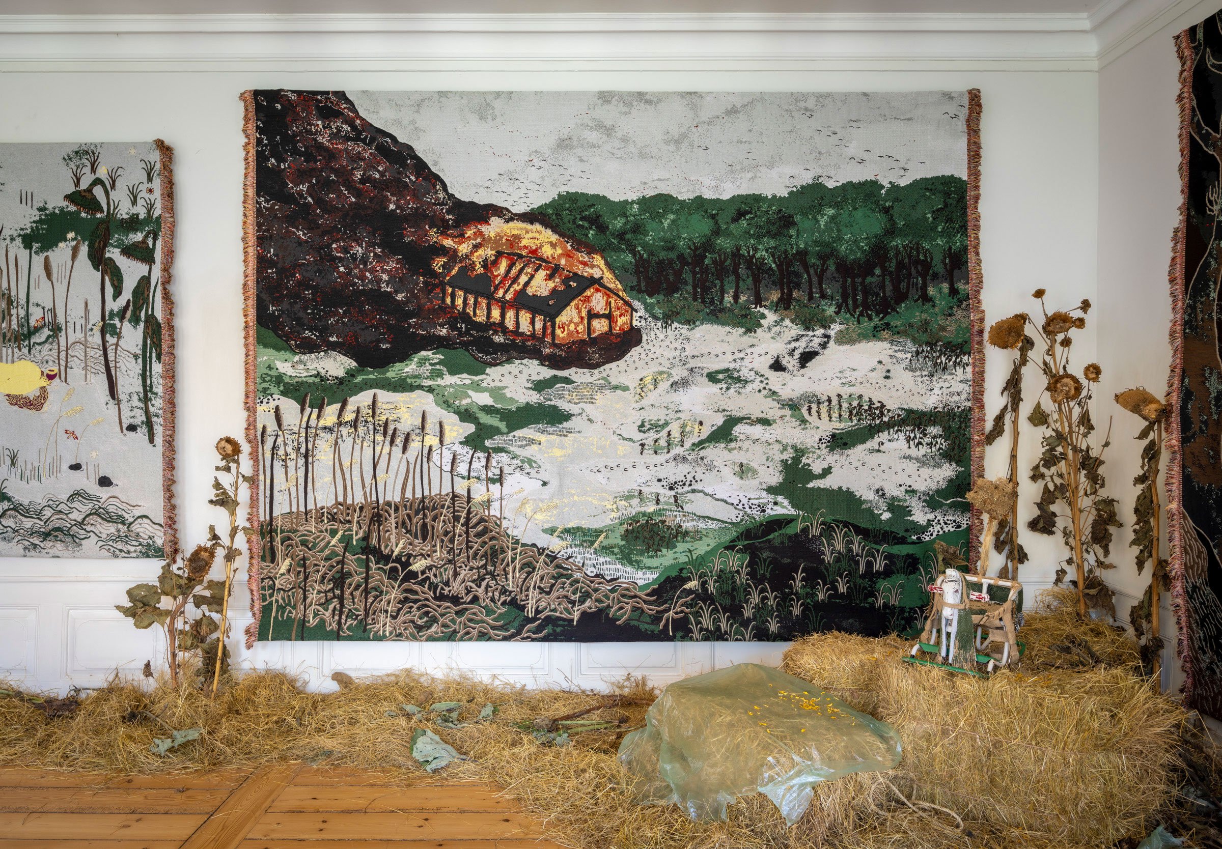 Fra udstillingen <i>Memory Drip</i>, 2024 på Rønnebæksholm. Foto: Malle Madsen