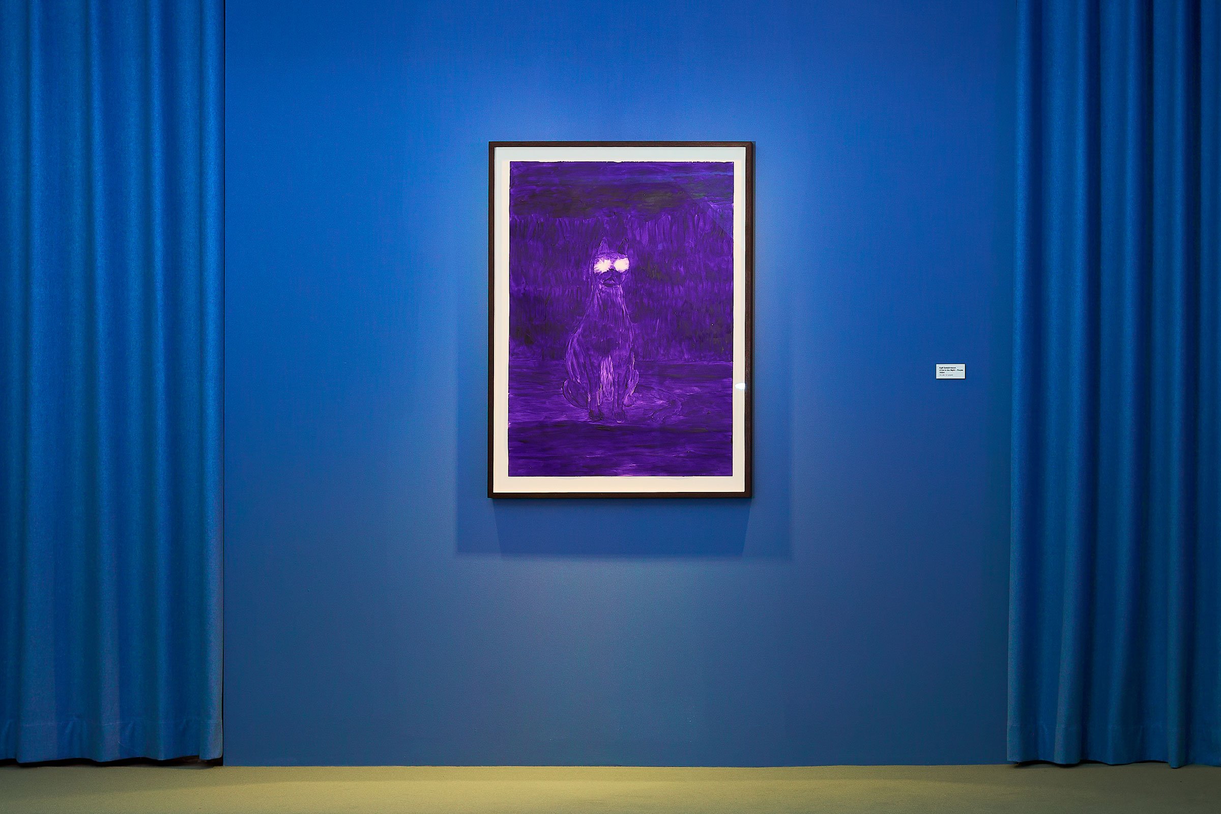 Egill Sæbjörnsson: <i>A Cat in the Night, Purple</i>, 2004. Foto: Chris Calmer.