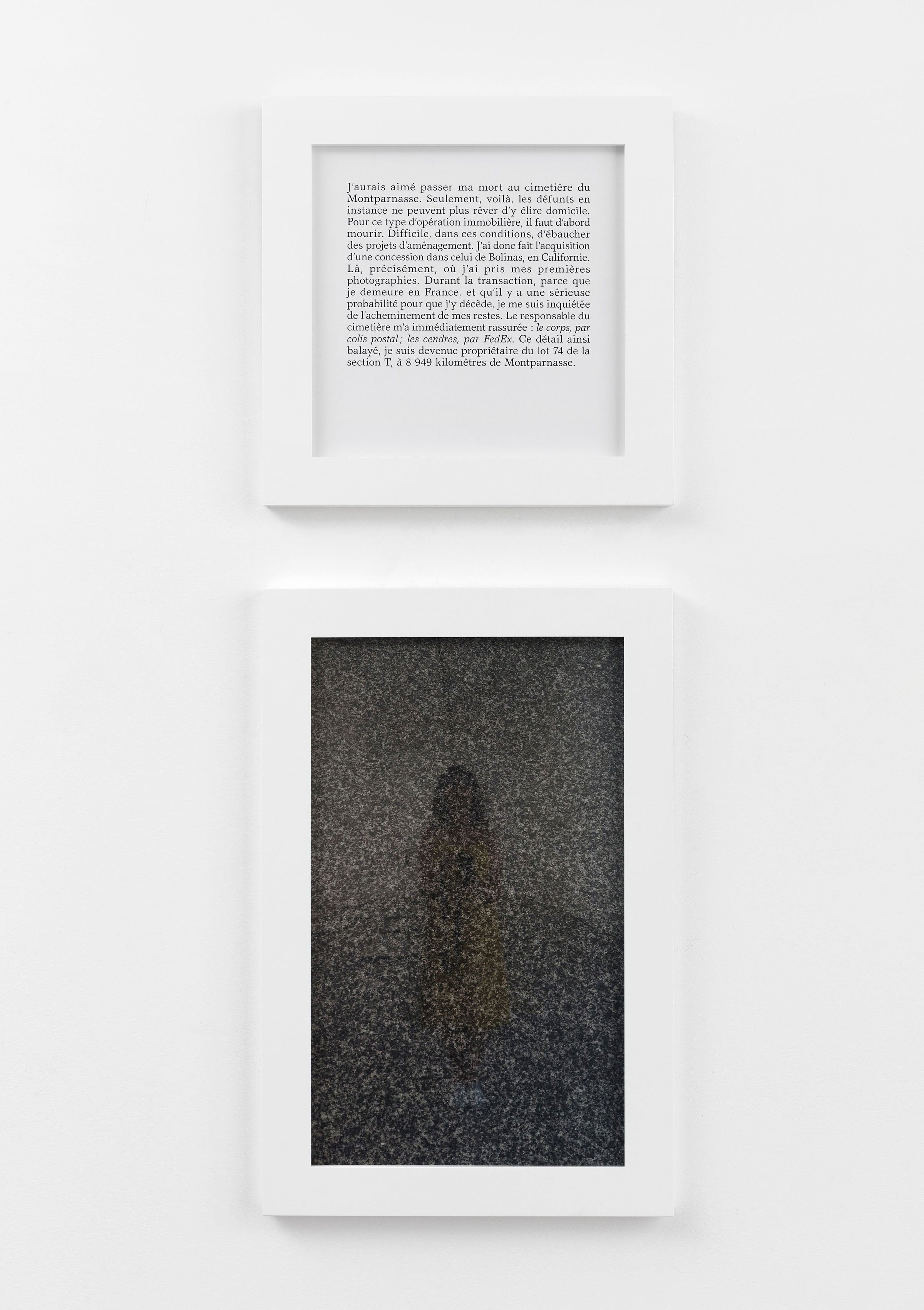 ©️ADAGP, 2026. Sophie Calle, <i>Concession</i>, 2018. Courtesy of the artist and Perrotin. Photo by Claire Dorn.