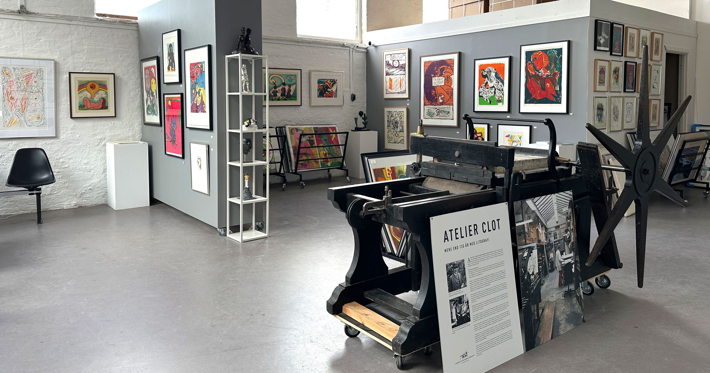 View fra udstillingen COBRA. Foto: Atelier Clot.