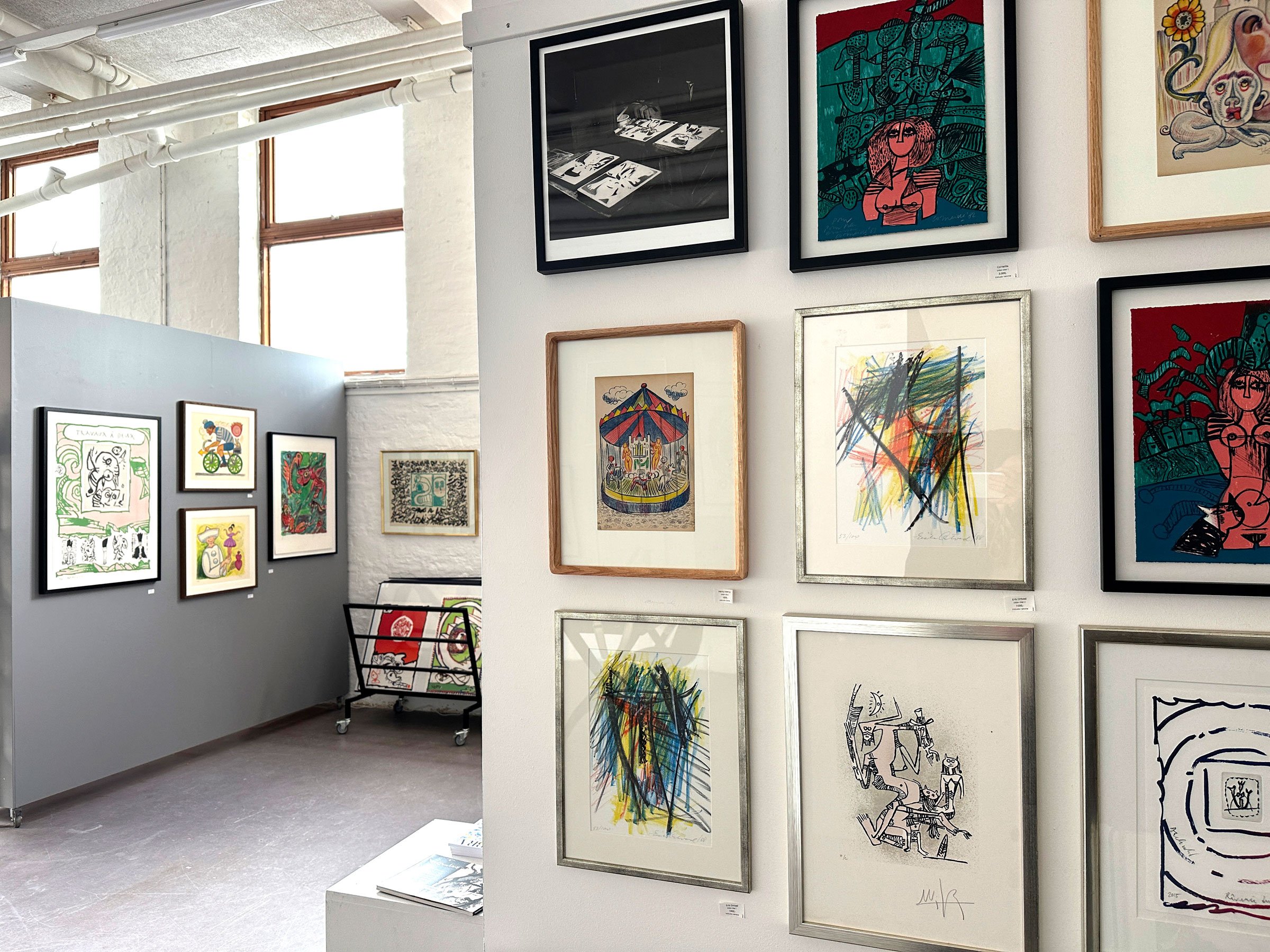 View fra udstillingen <i>COBRA</i>. Foto: Atelier Clot.