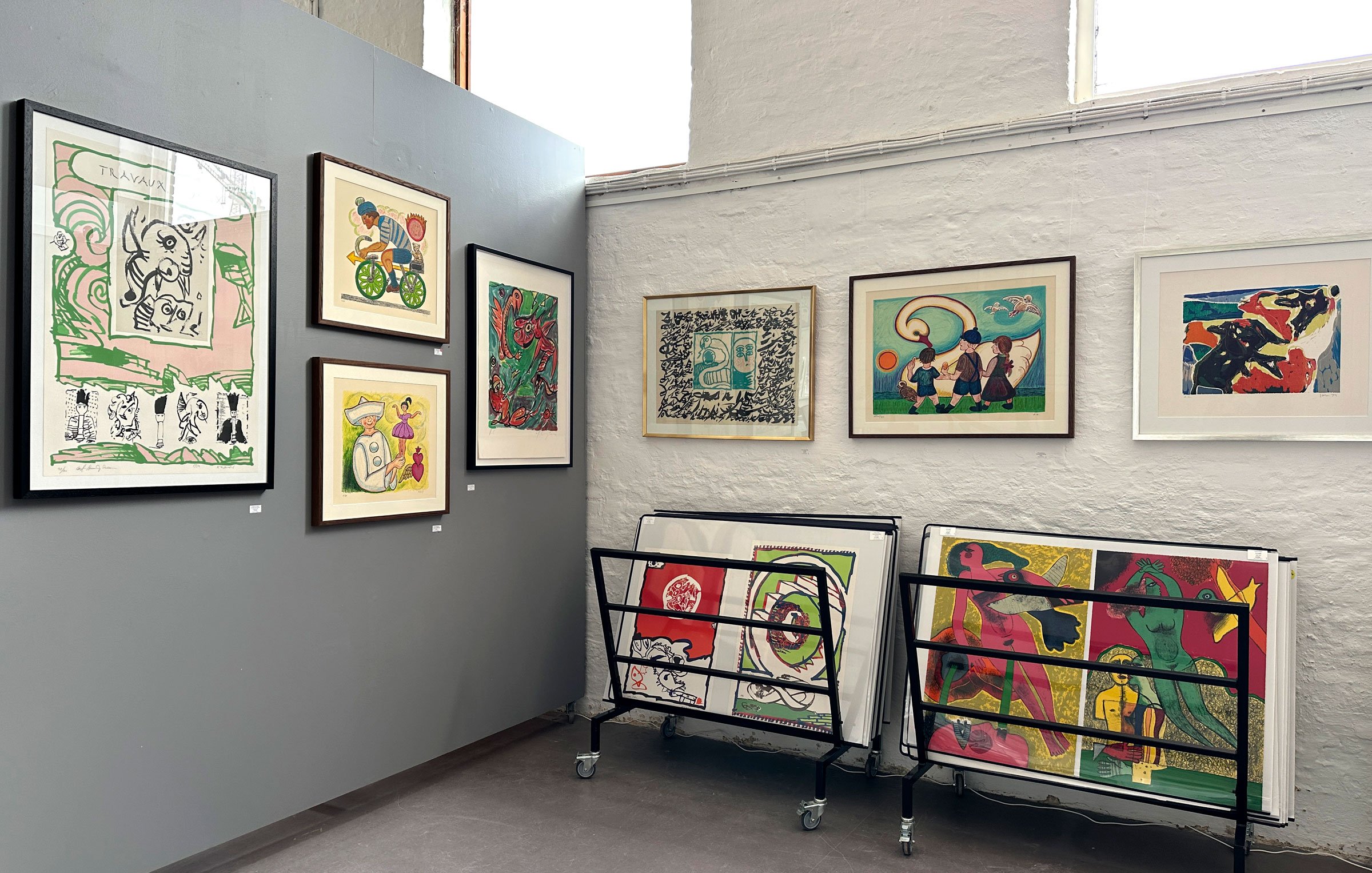 View fra udstillingen COBRA. Foto: Atelier Clot.