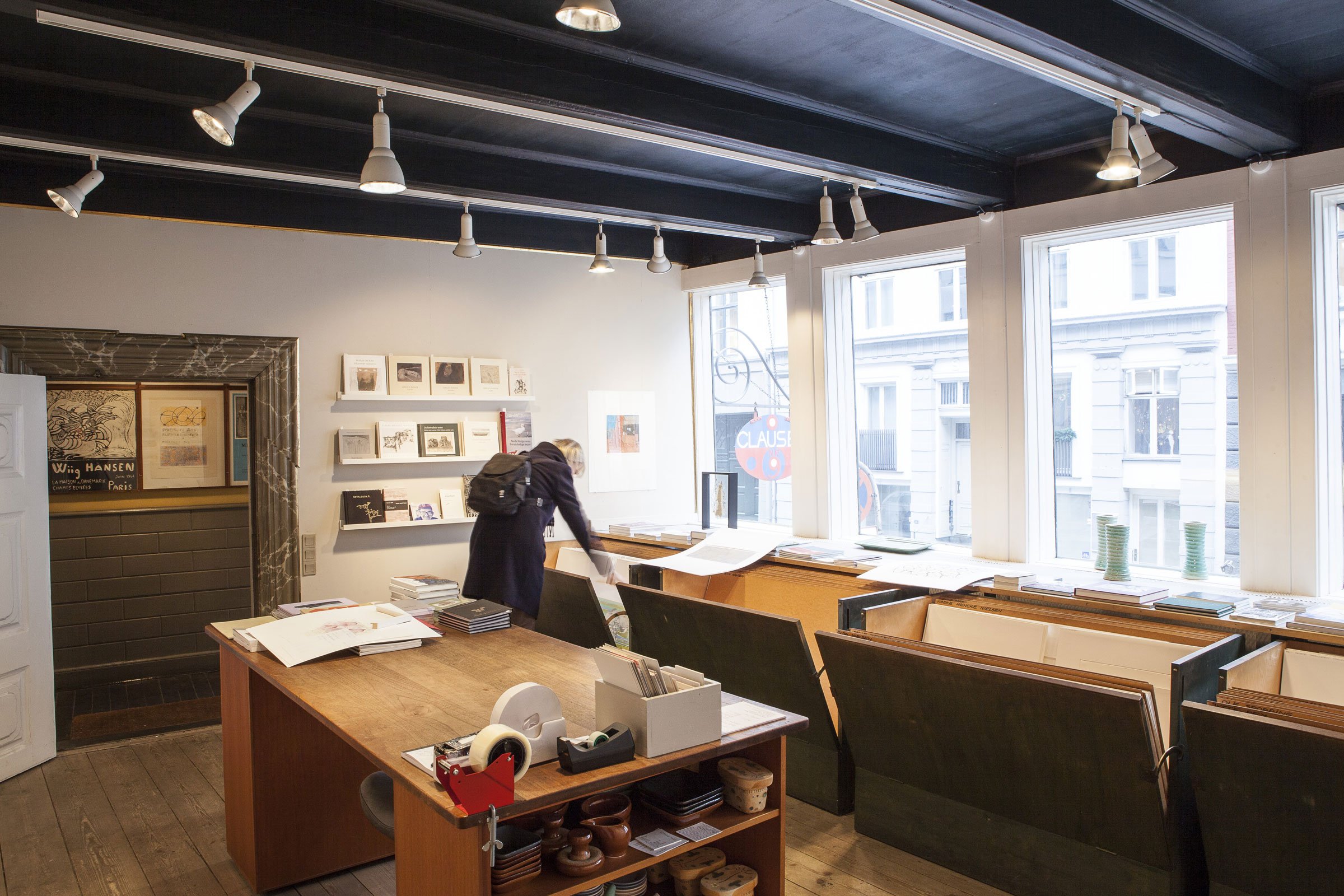 Butikken i Toldbodgade 2017. Foto: Clausens Kunsthandel