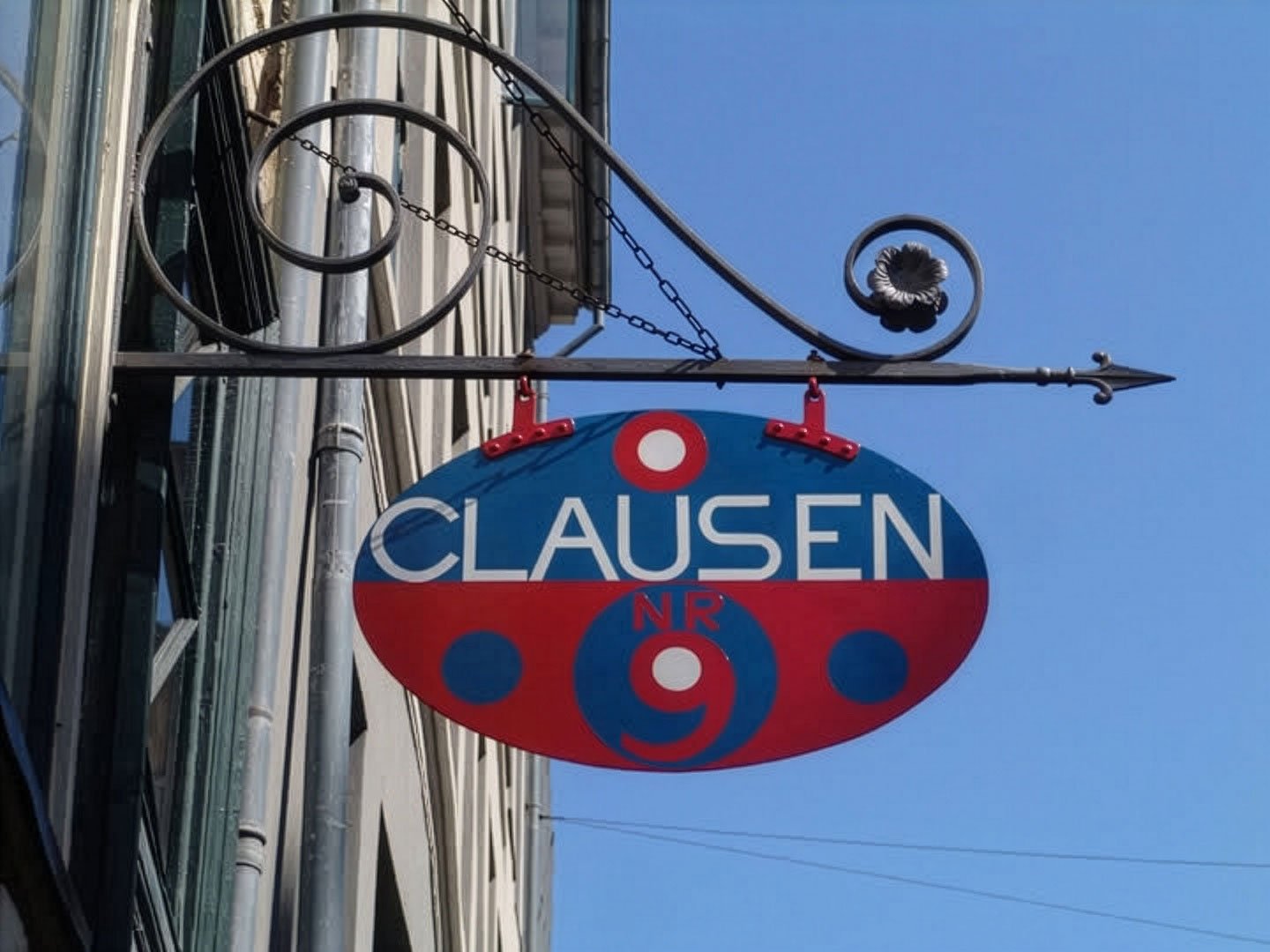 Skilt af Albert Mertz ca.1970. Foto: Clausen