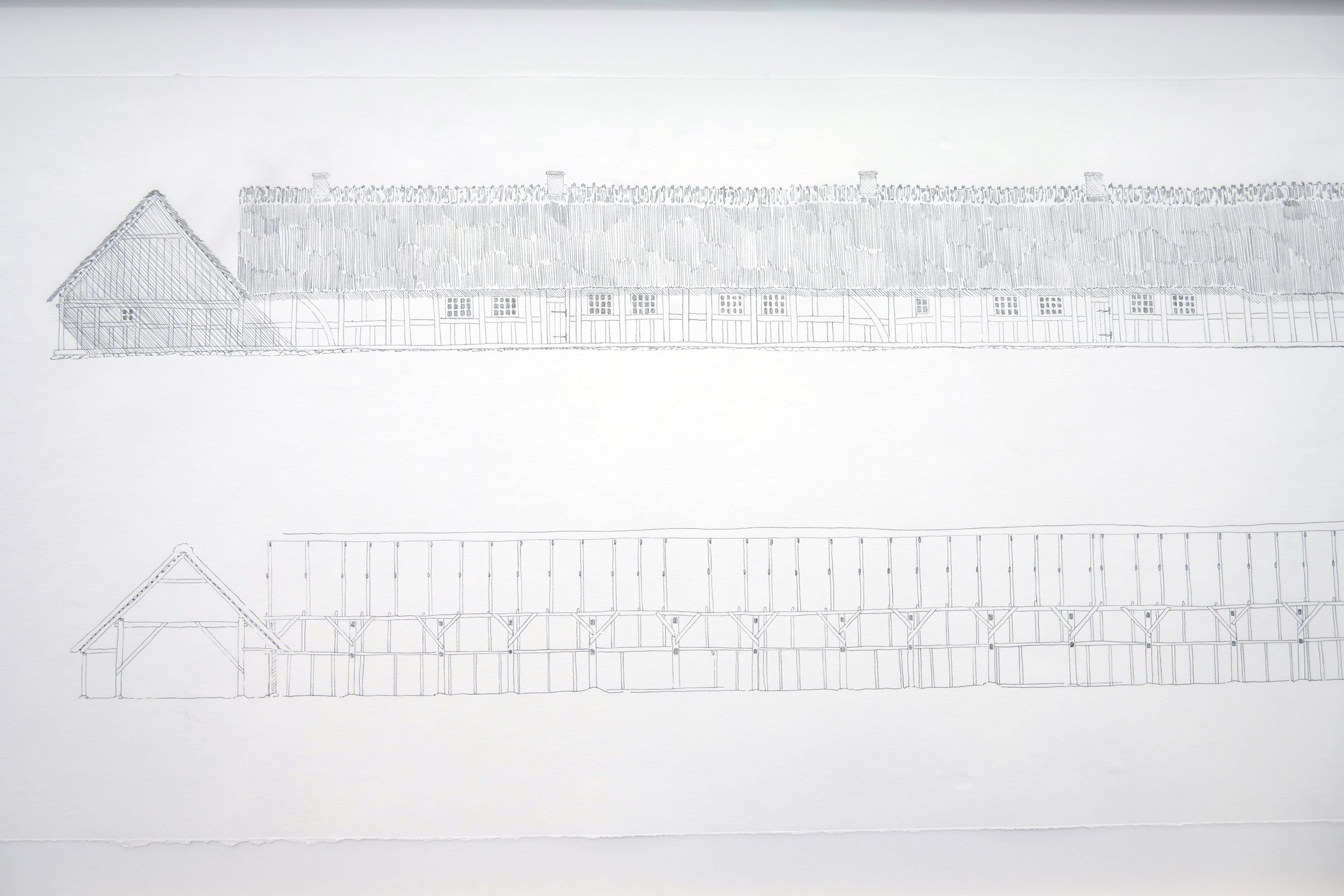 Detalje fra udstillingen <i>Cabin Fever</i> af Malte Frej Linnebjerg. Foto: Tine Oksbjerg Jensen.